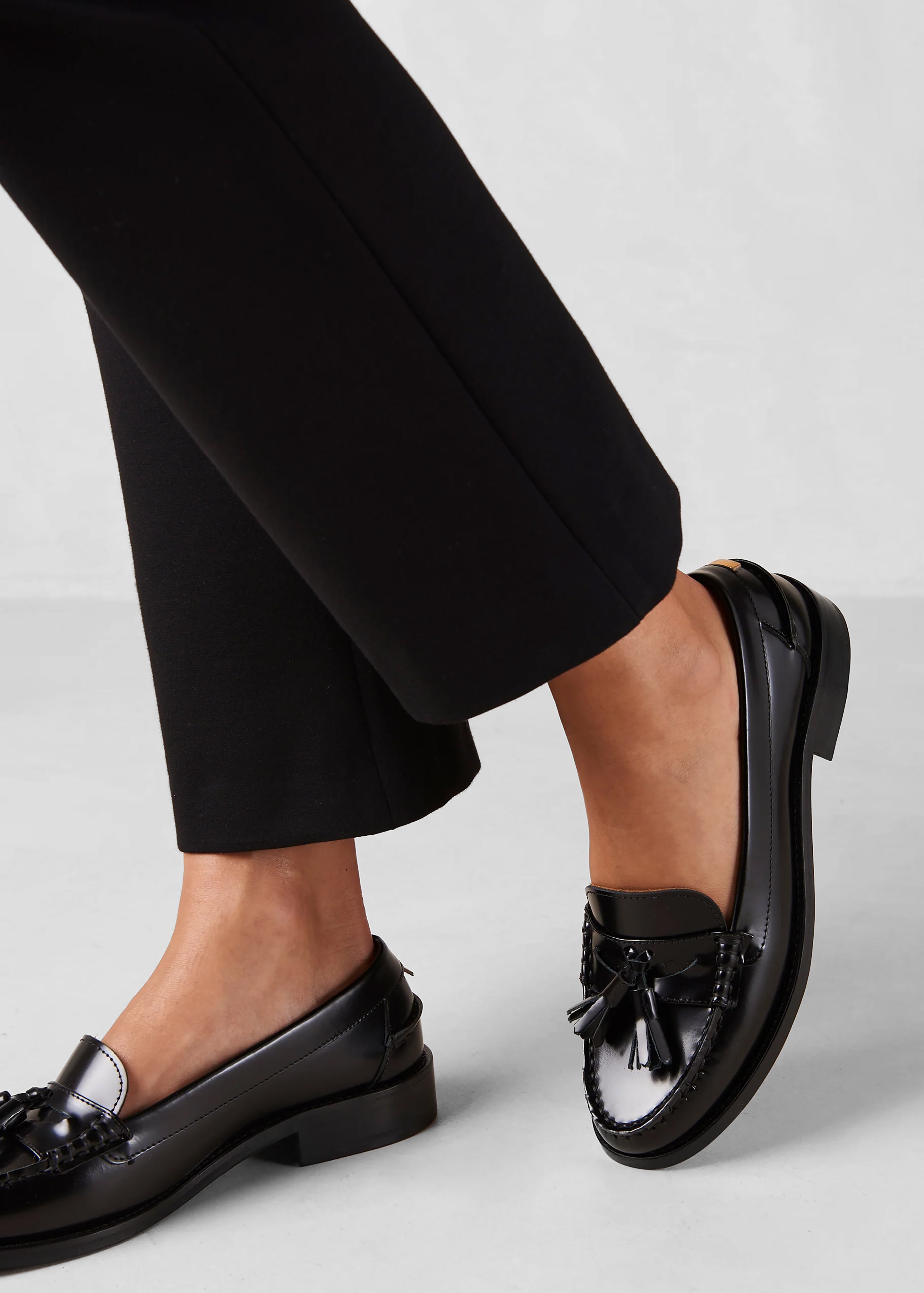 Alohas Terrane Leather Loafers - Black - 4