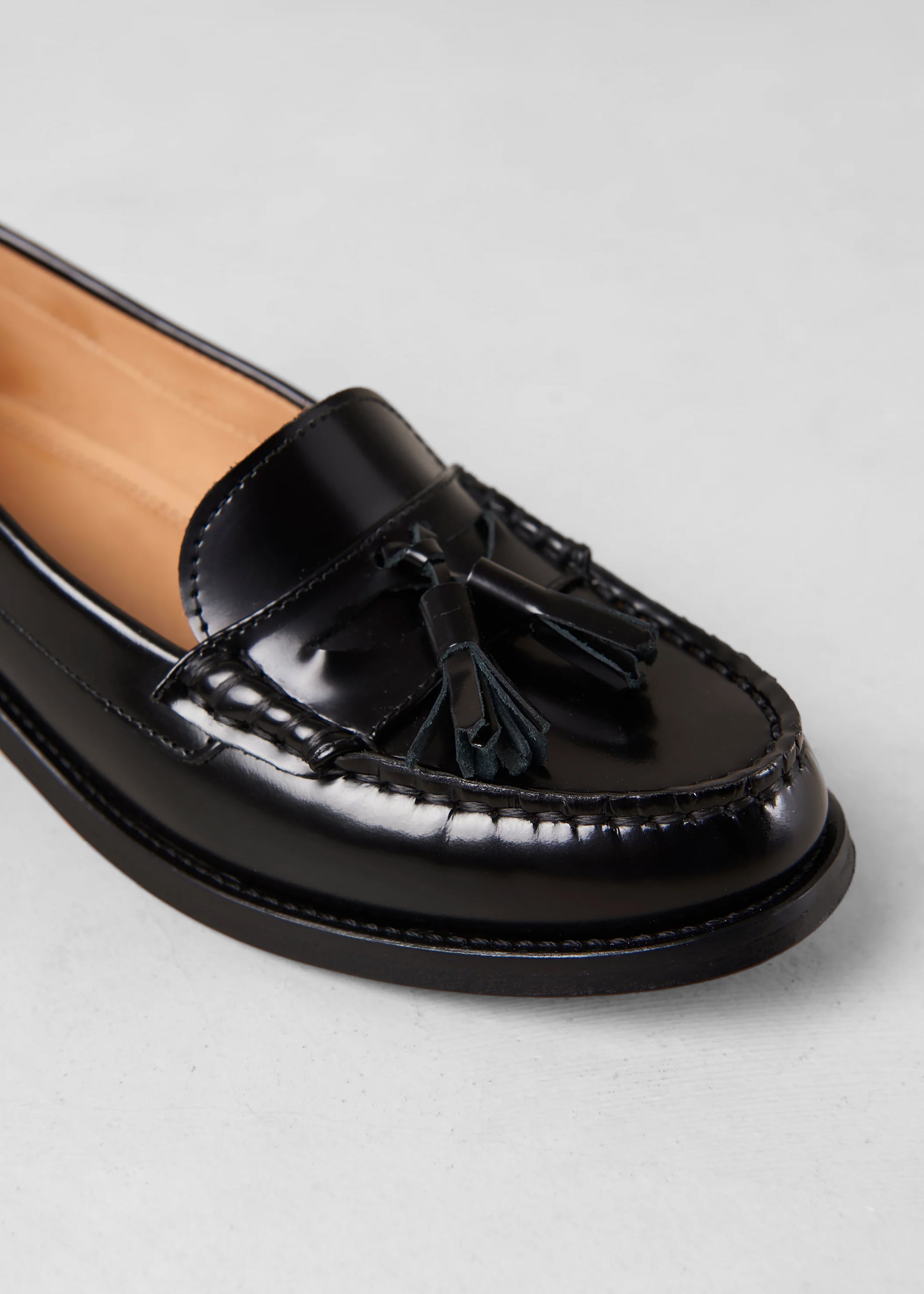 Alohas Terrane Leather Loafers - Black - 5