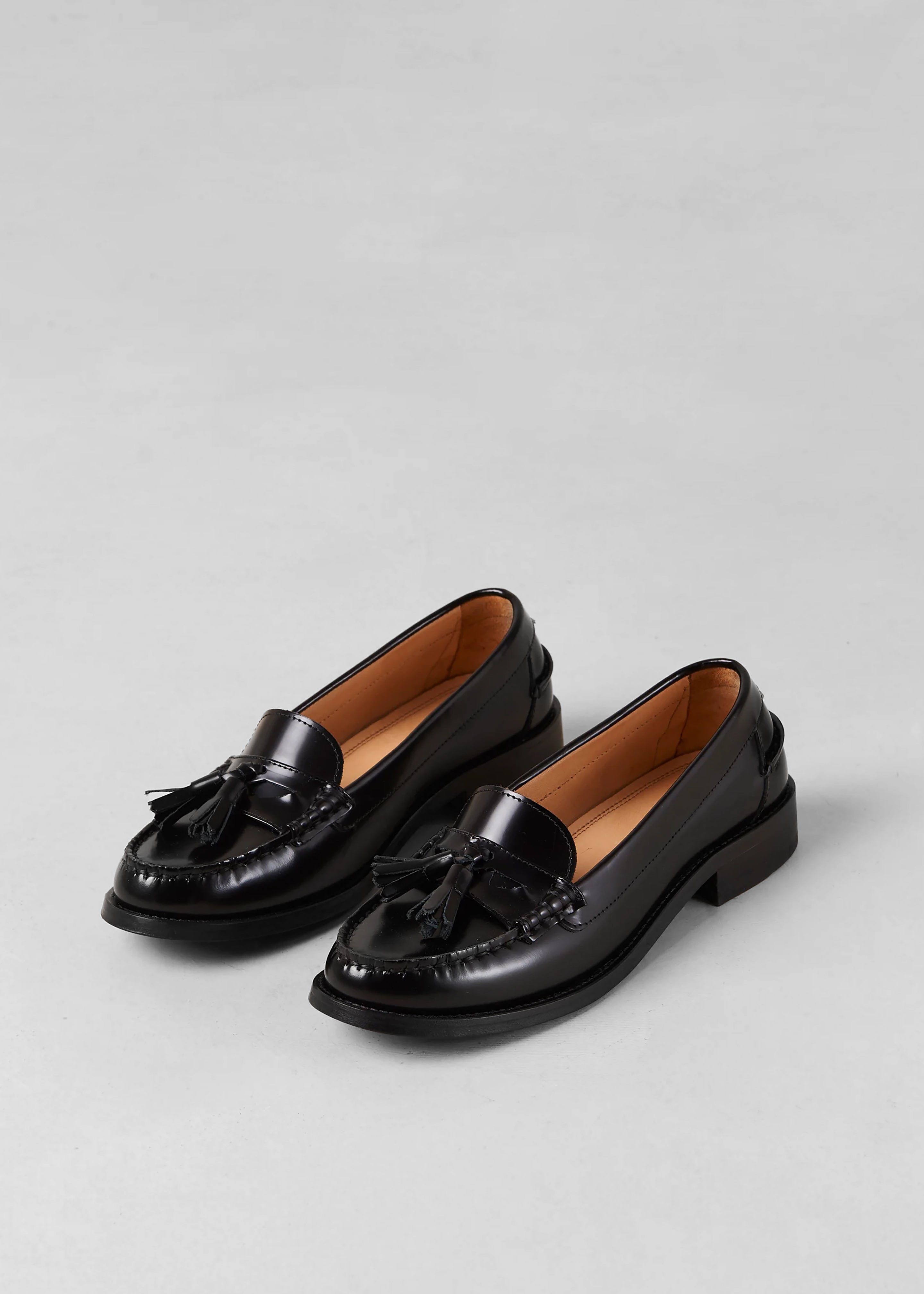 Alohas Terrane Leather Loafers - Black - 1