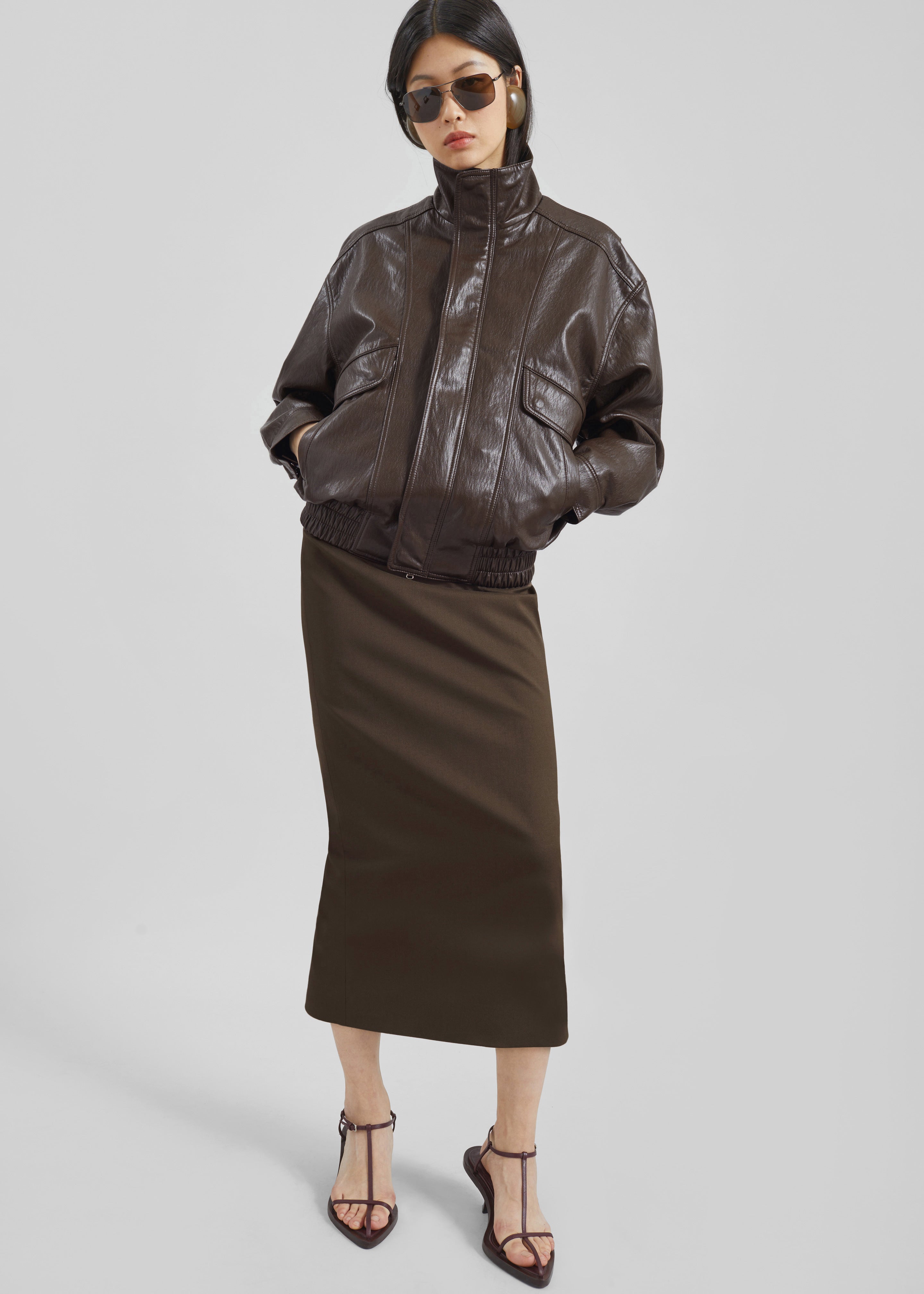 Alrose Midi Skirt - Mocha - 4