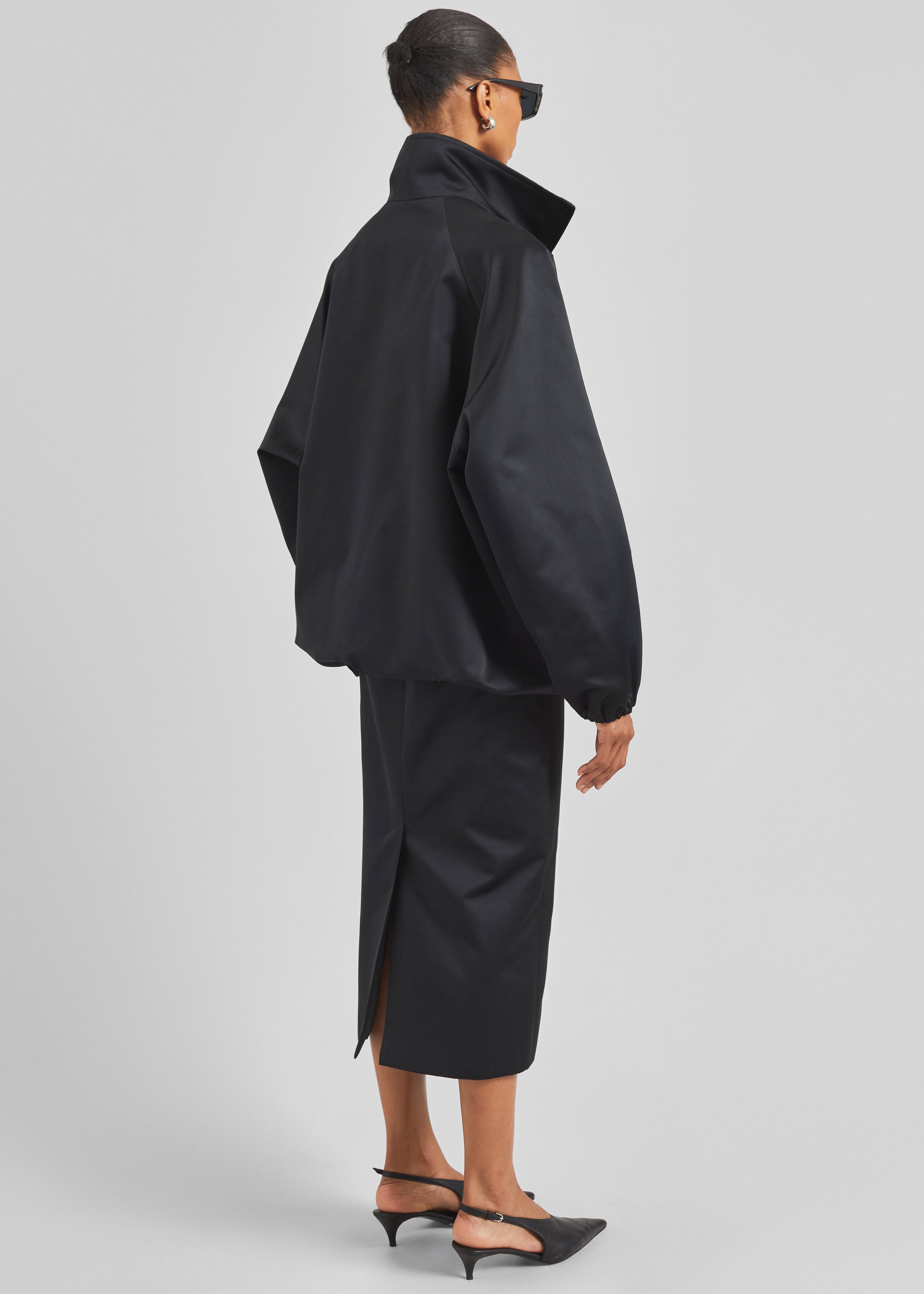 Alrose Satin Midi Skirt - Black - 11