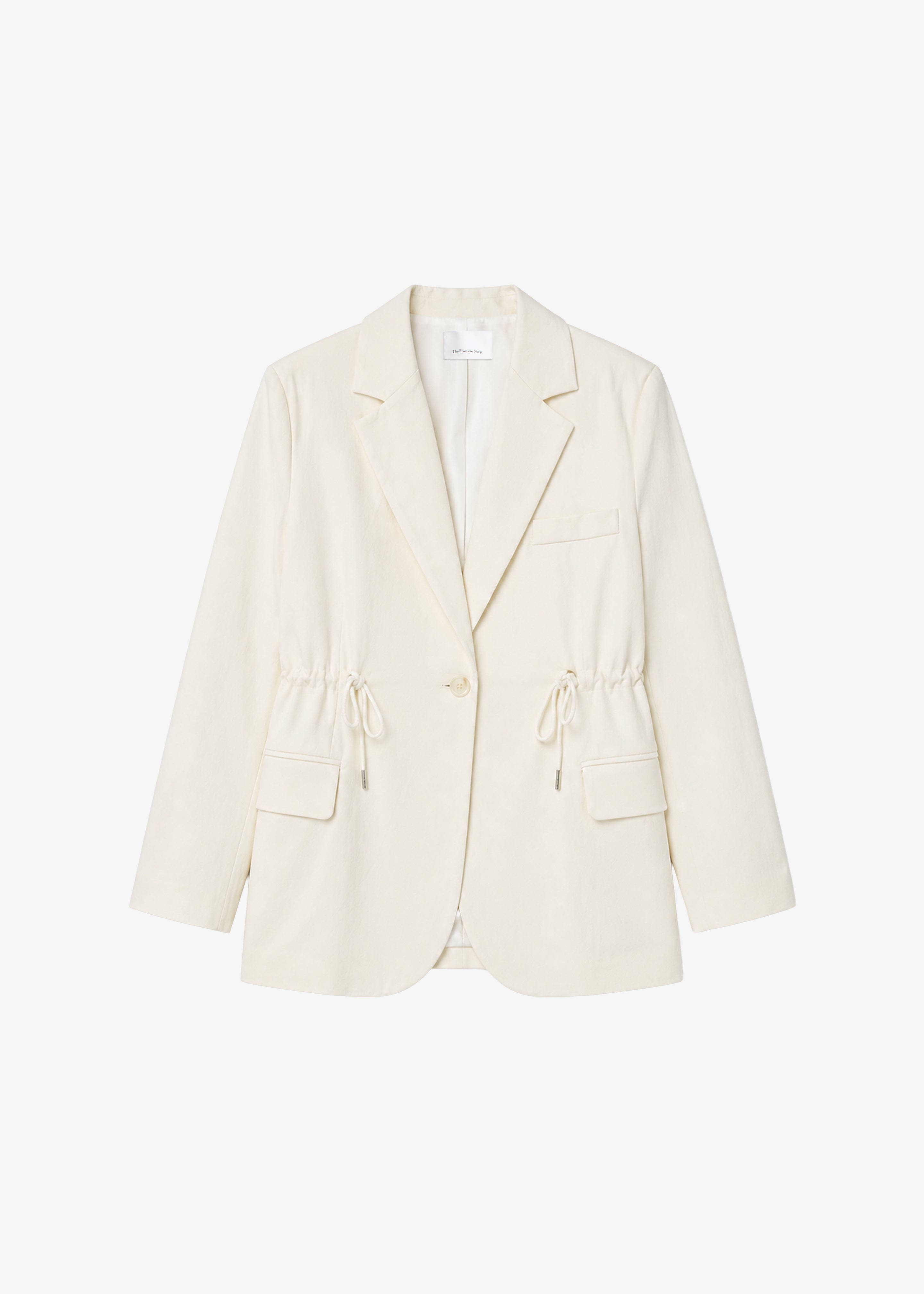 Altea Drawstring Blazer - Ivory - 9