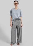 Althea Pleated Trousers - Light Grey