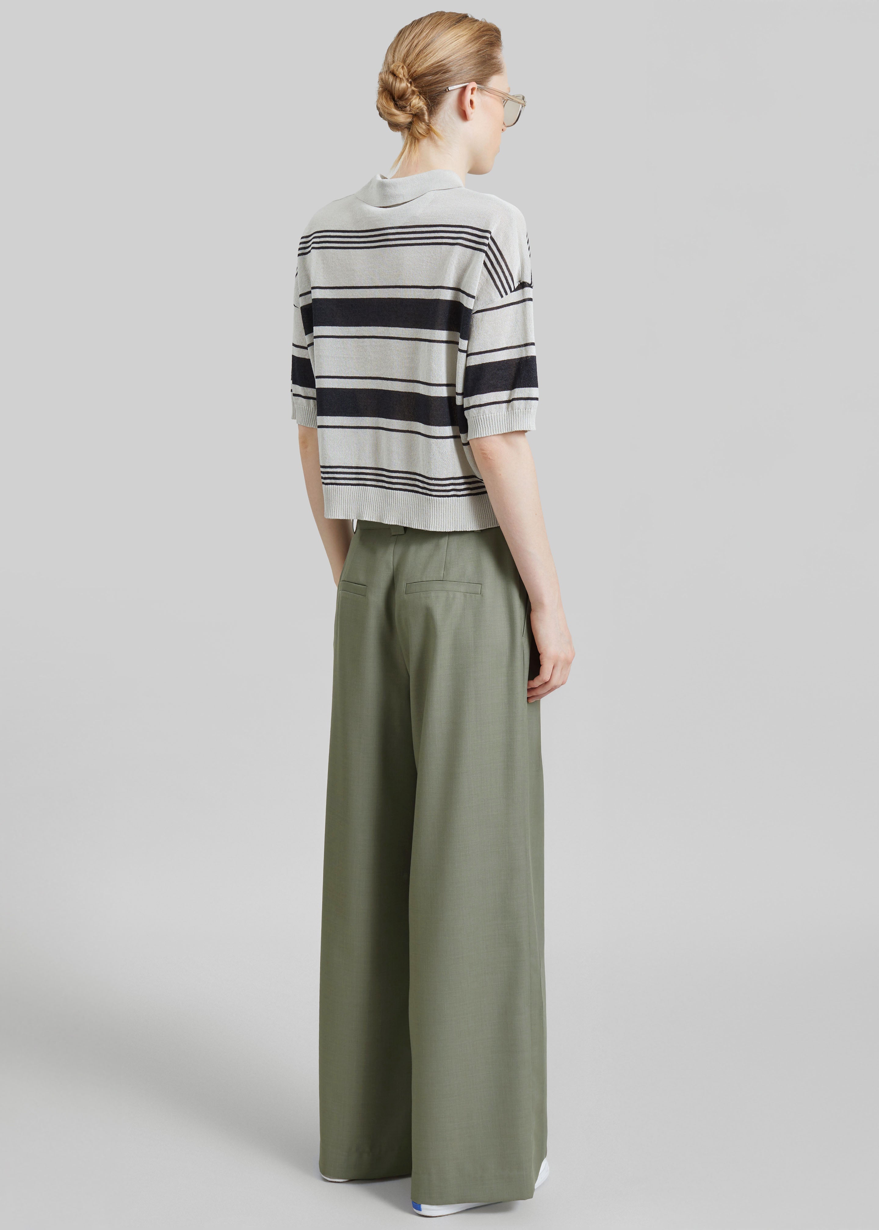 Althea Pleated Trousers - Sage