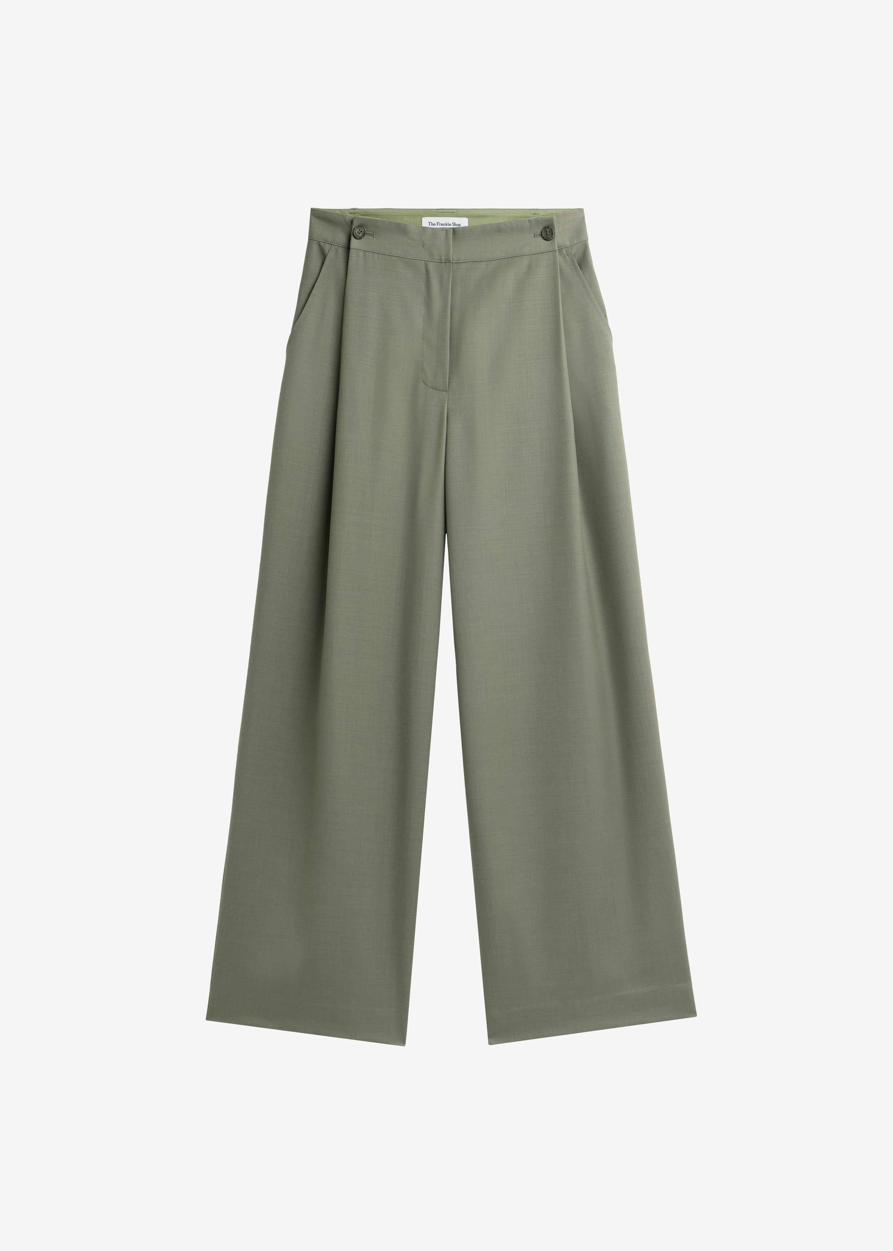 Althea Pleated Trousers - Sage