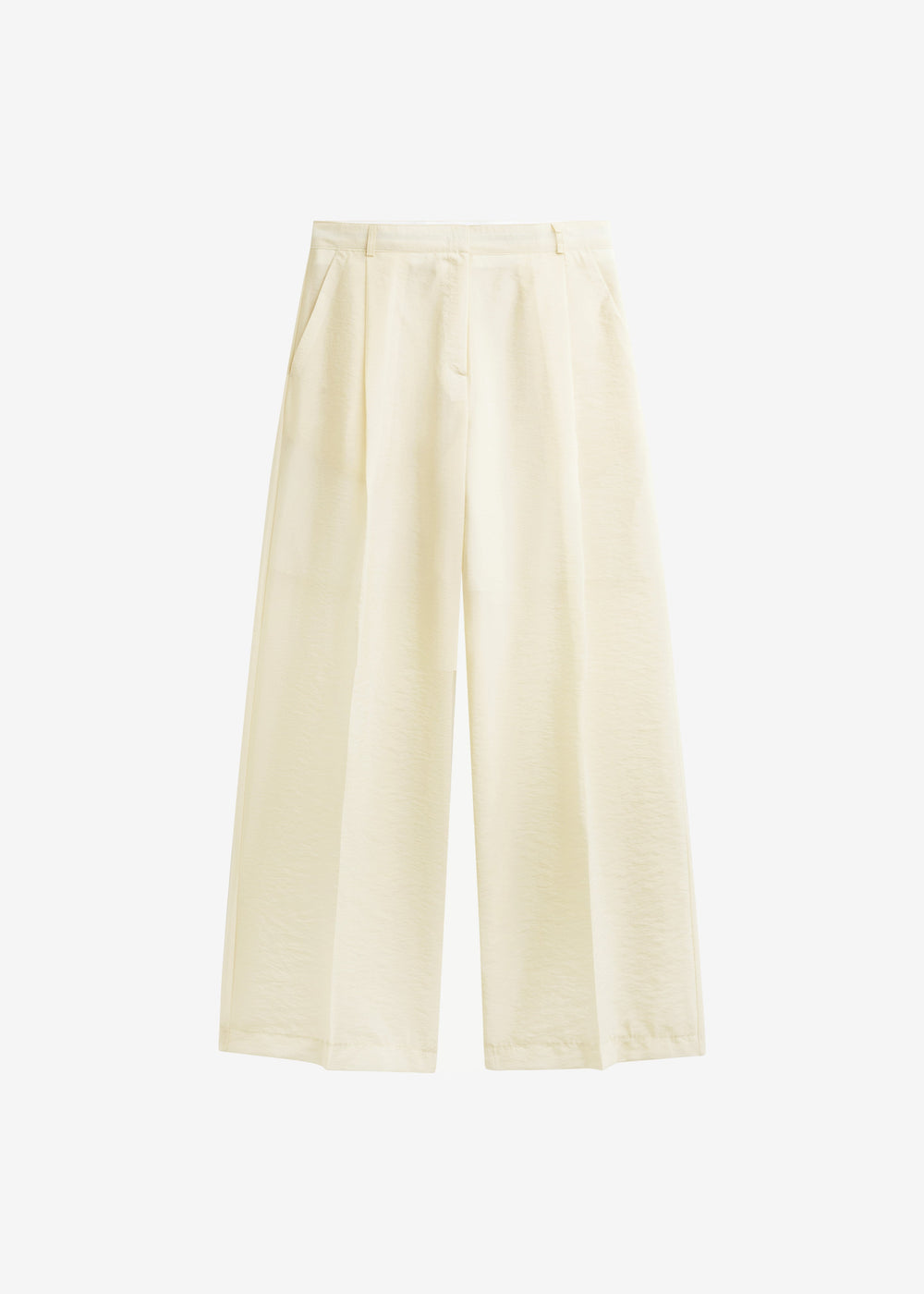 Alvito Sheer Organza Pants - Pale Yellow