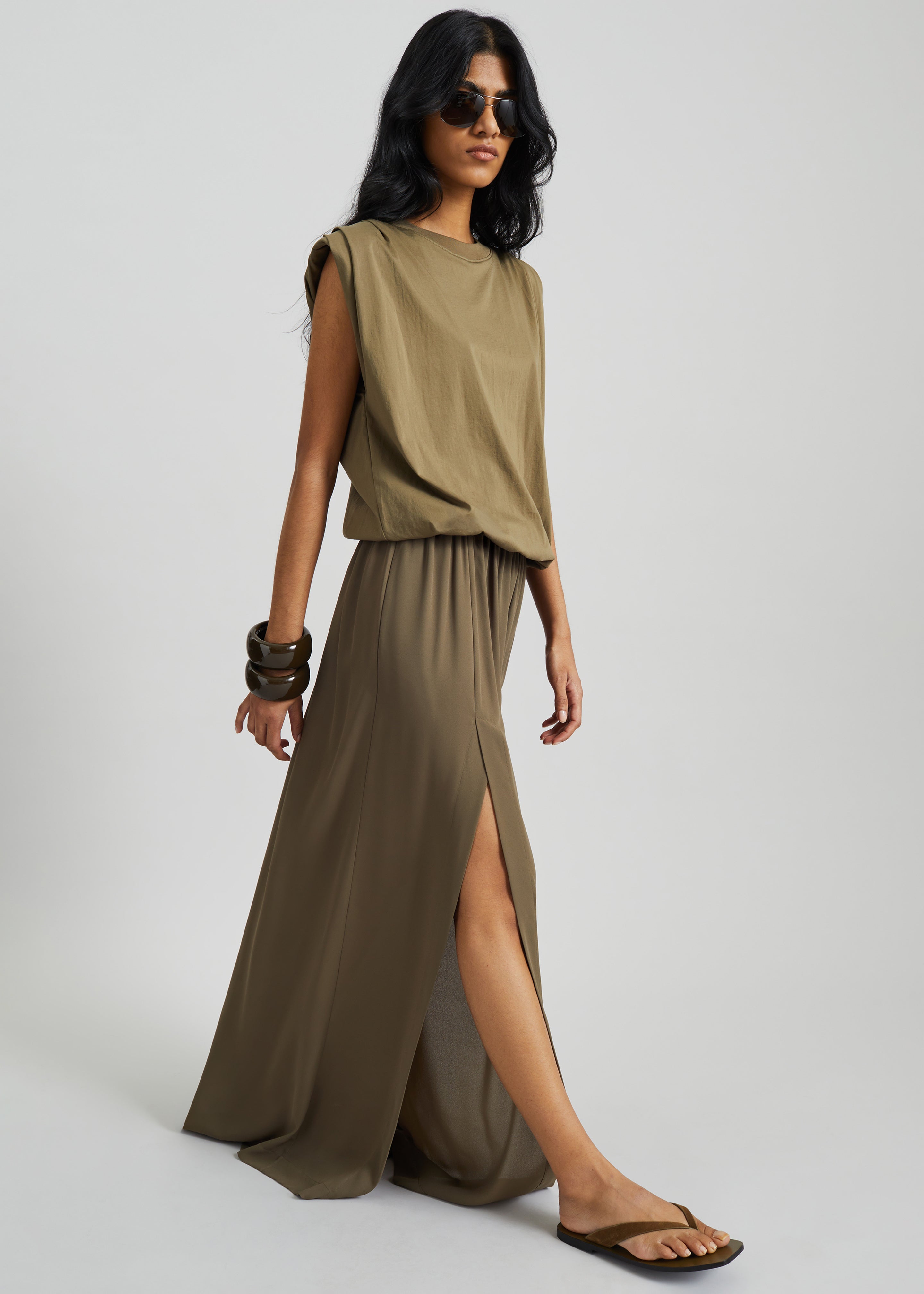 Alvor Padded Balloon Top - Olive – The Frankie Shop Europe