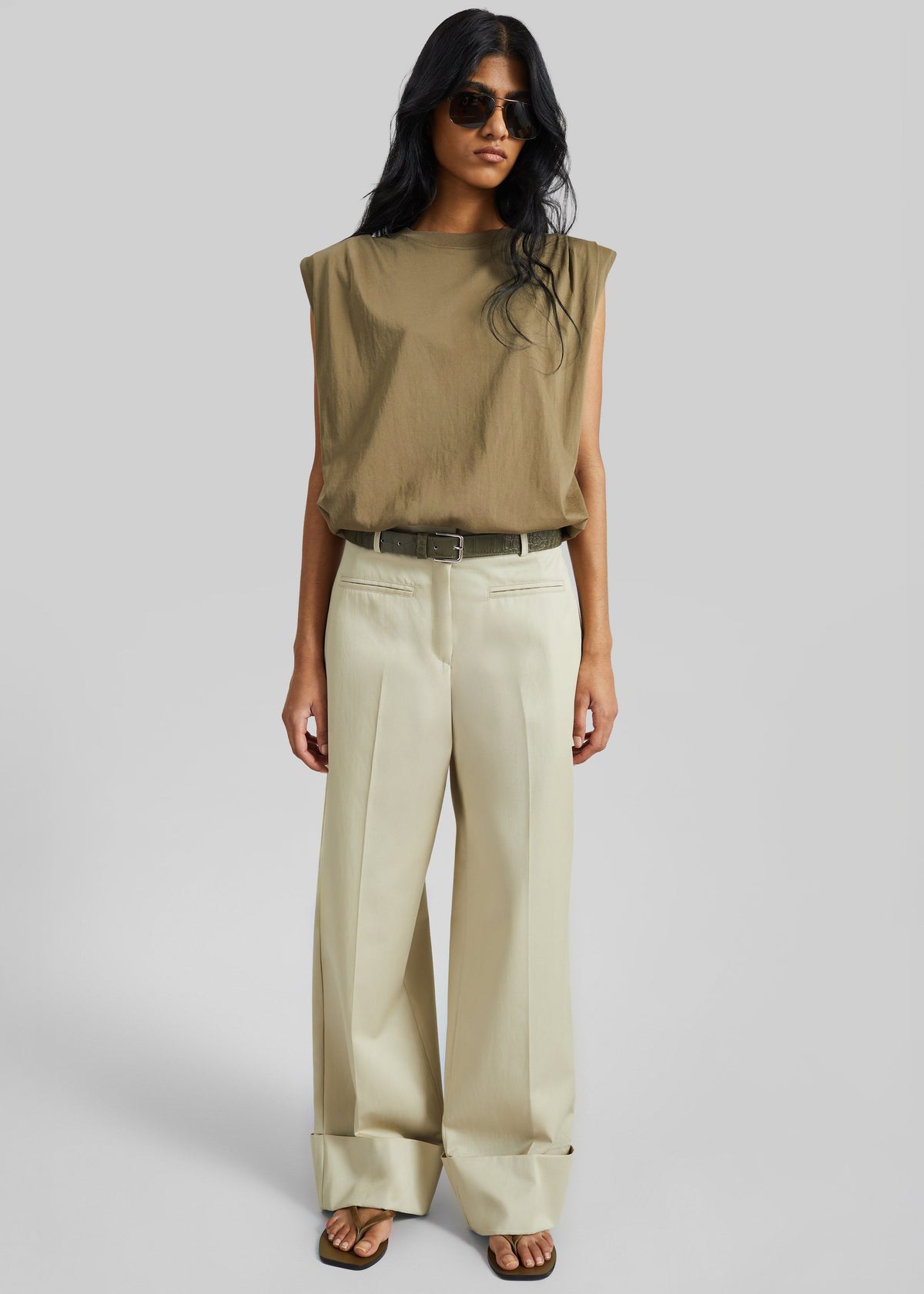 Alvor Padded Balloon Top - Olive - 5