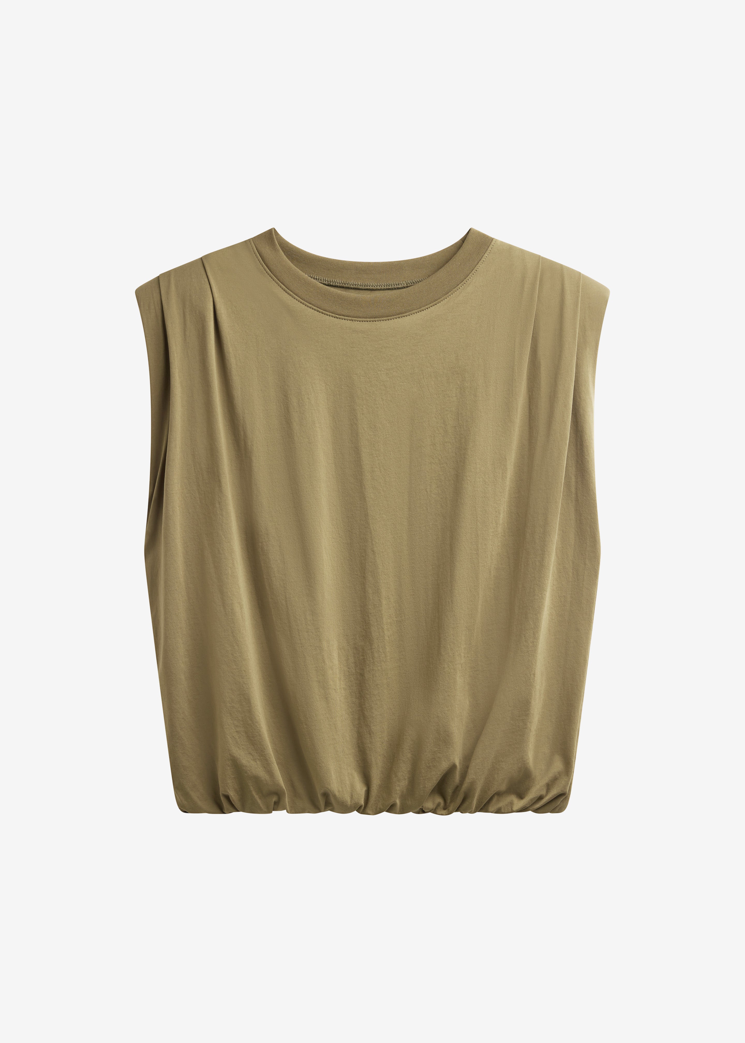 Alvor Padded Balloon Top - Olive - 9