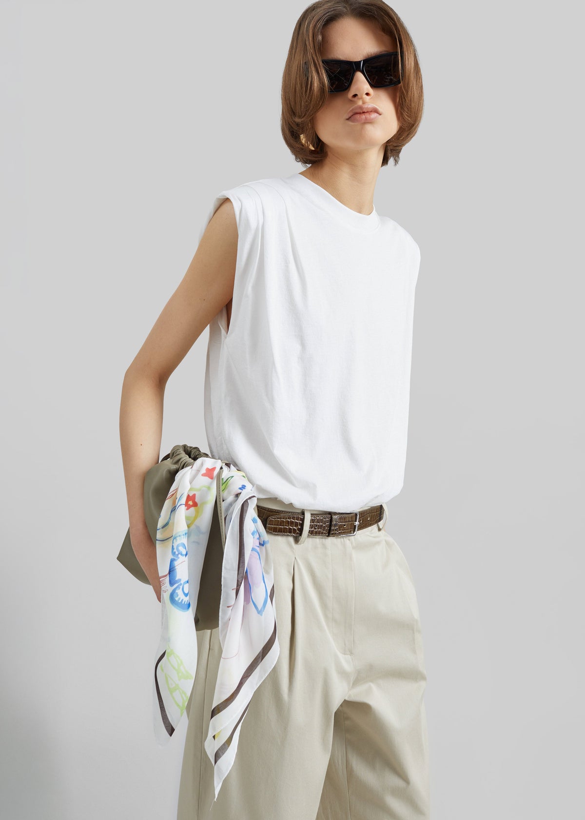 Alvor Padded Balloon Top - White - 5