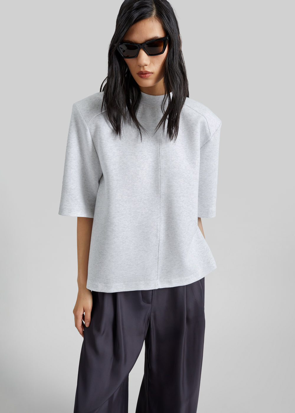 Alwen Neoprene Padded T-Shirt - Grey Melange