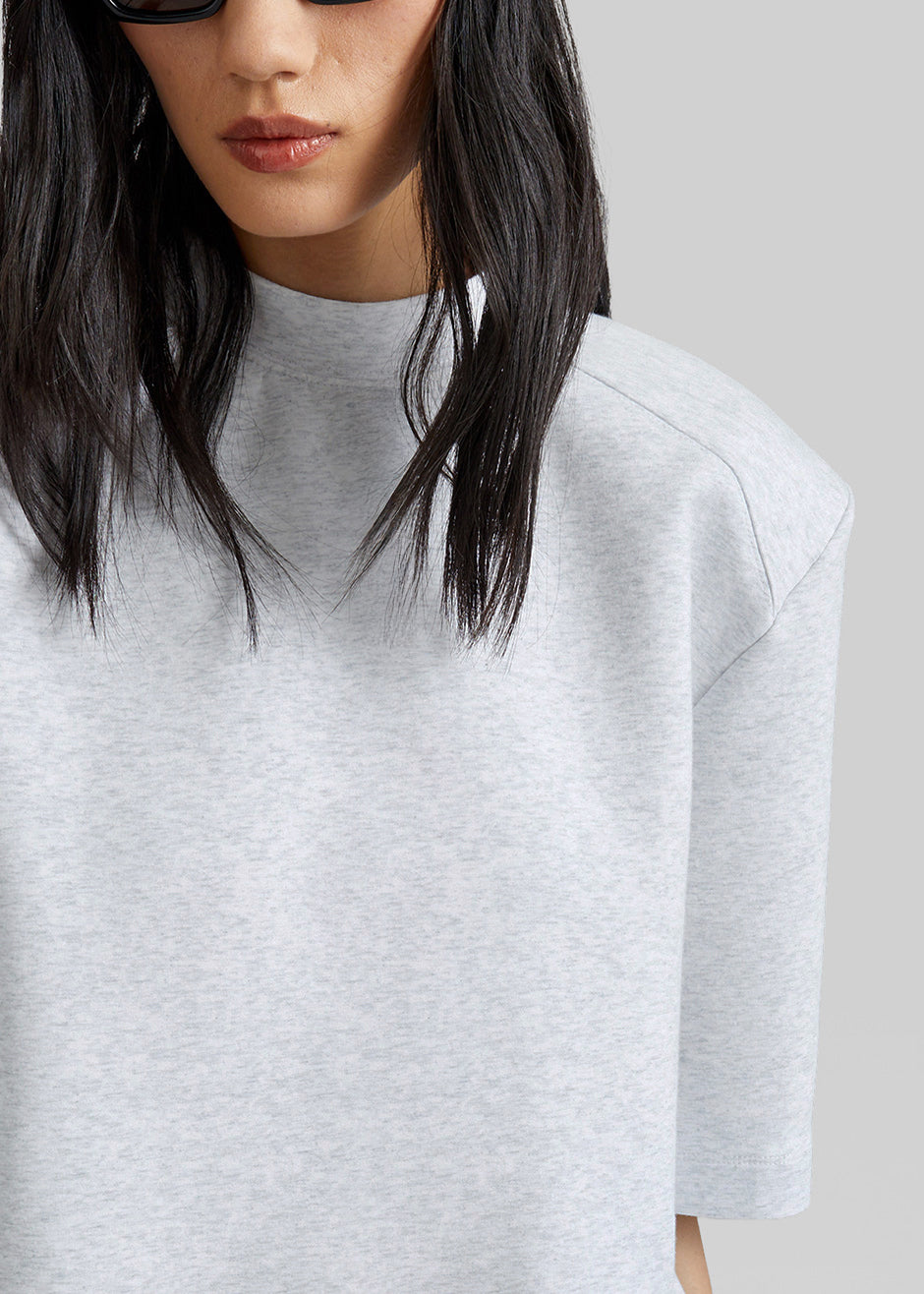 Alwen Neoprene Padded T-Shirt - Grey Melange - 1