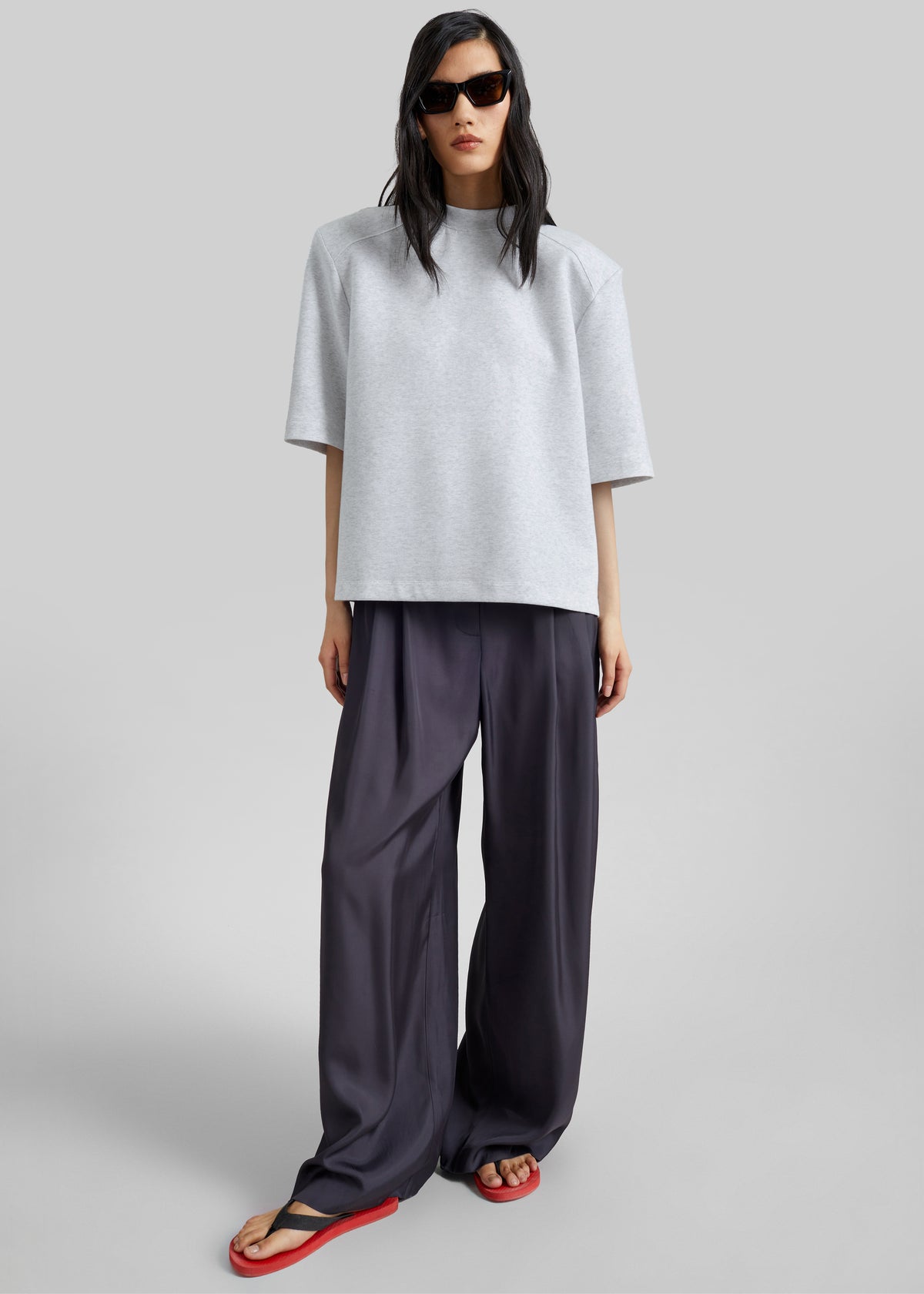 Alwen Neoprene Padded T-Shirt - Grey Melange - 3