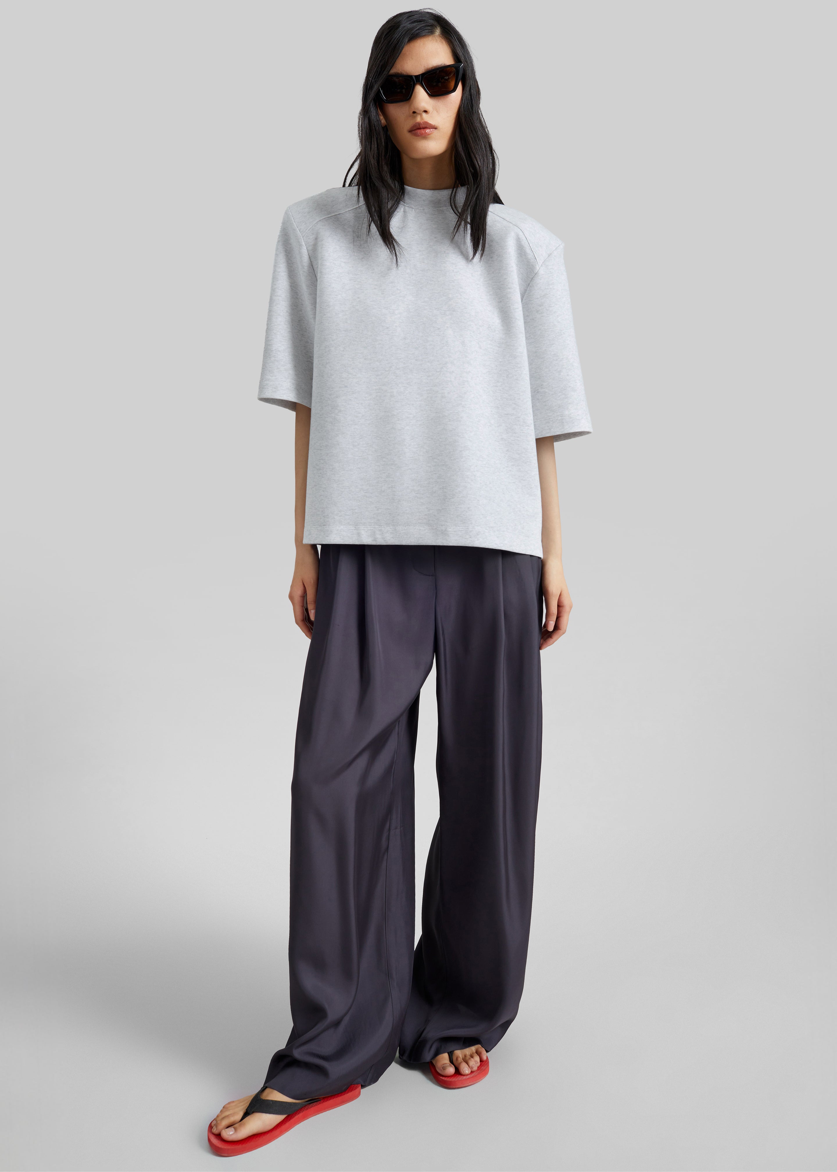 Alwen Neoprene Padded T-Shirt - Grey Melange - 3