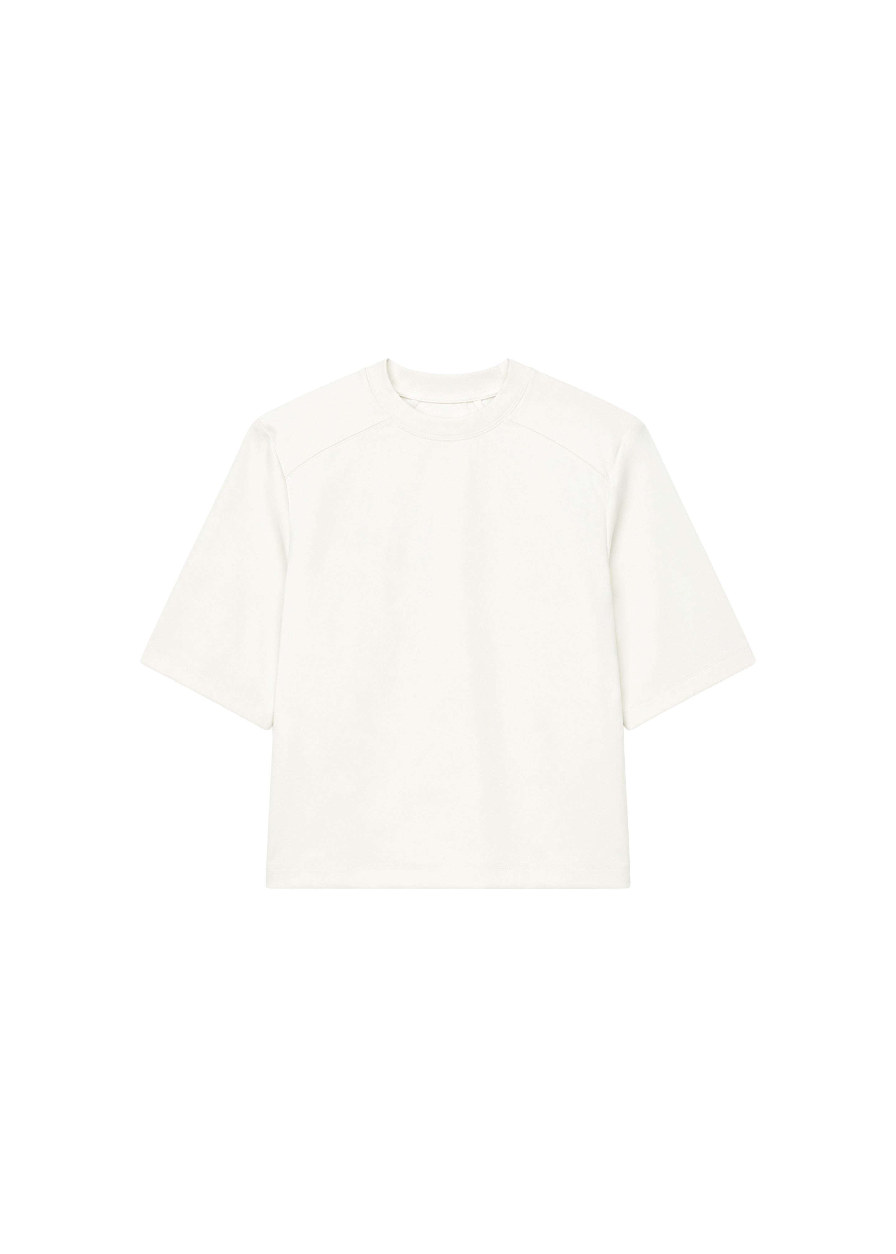 Alwen Neoprene Padded T-Shirt - Off White - 4