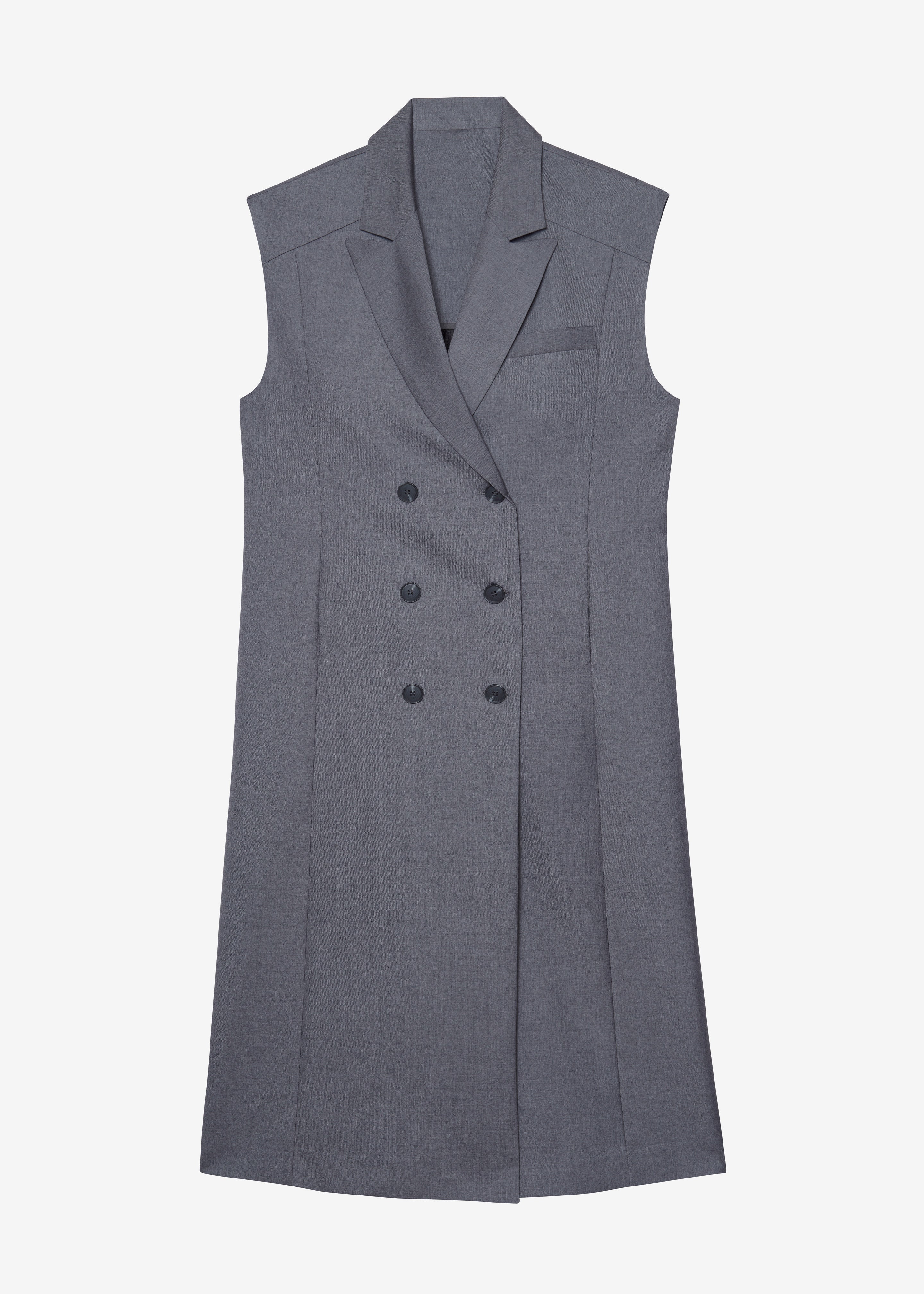 Alynn Vest Dress - Grey - 19