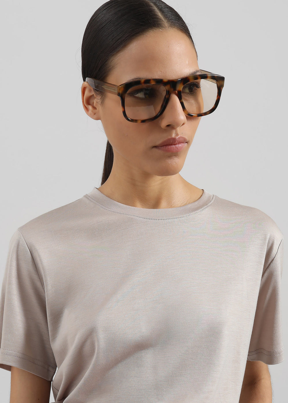 Amal Tee - Light Taupe - 1
