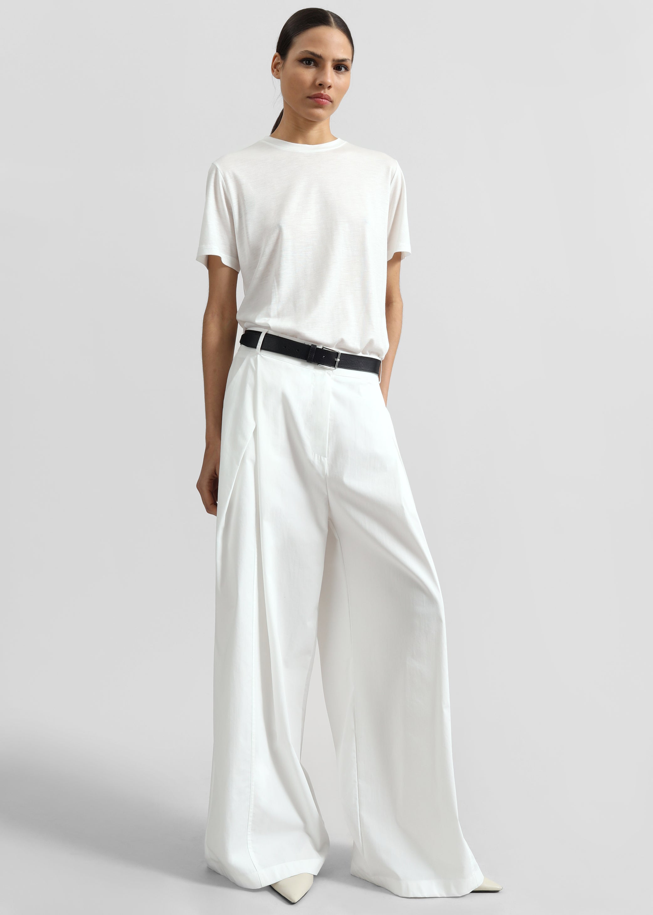 Shop the look image for Amal Fluid Tee - White