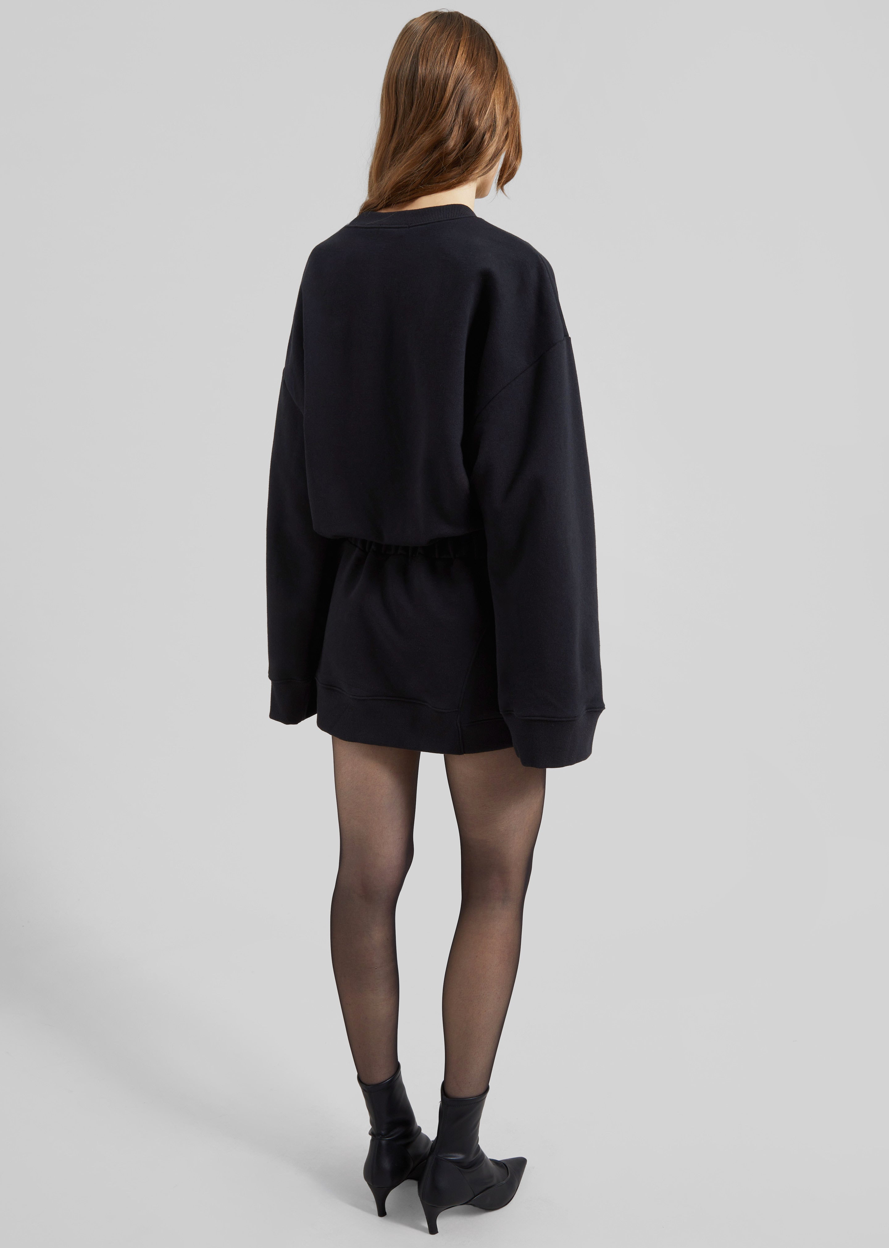 Ambleny Sweatshirt Dress - Black - 7