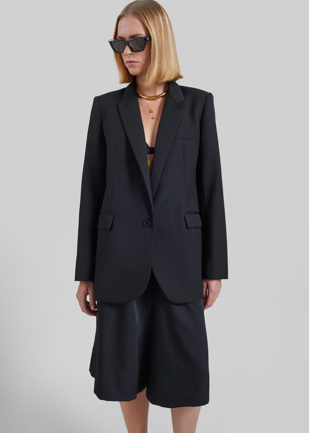 Amelia Tailored Blazer - Black - 11