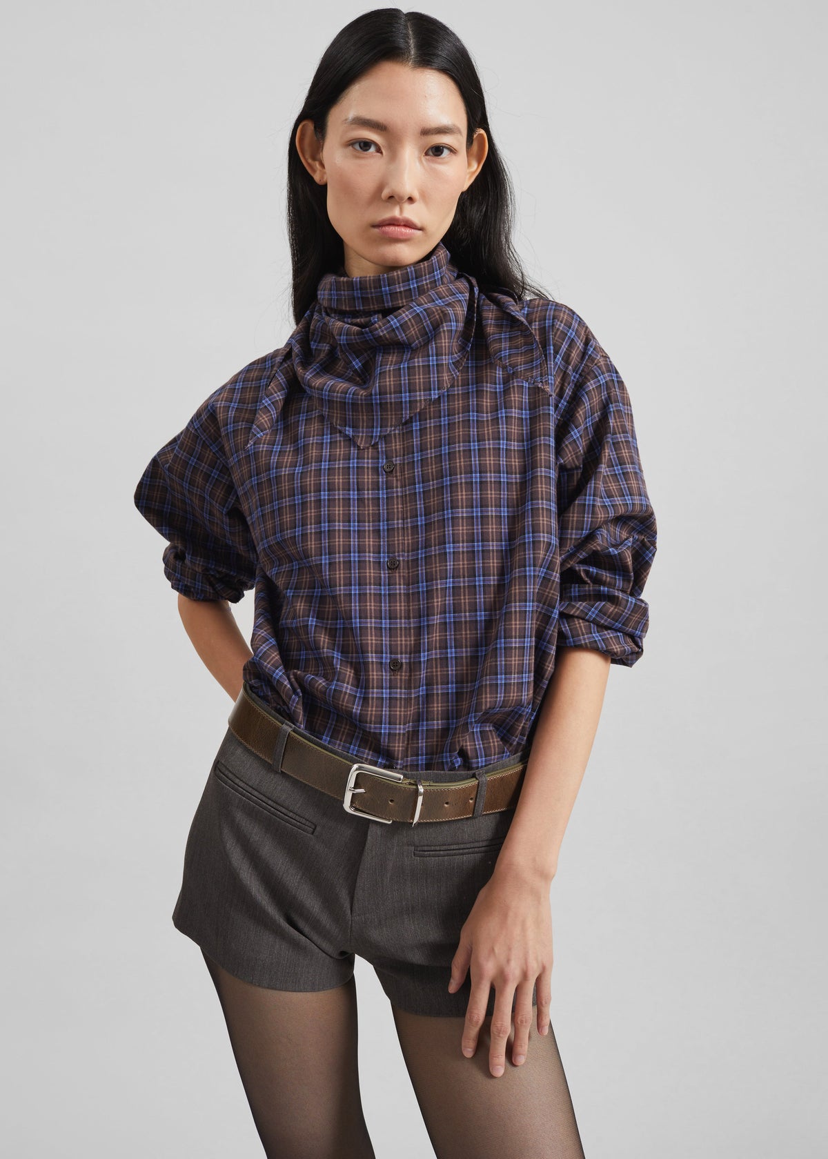 Amilly Hot Pants - Grey Melange - 8