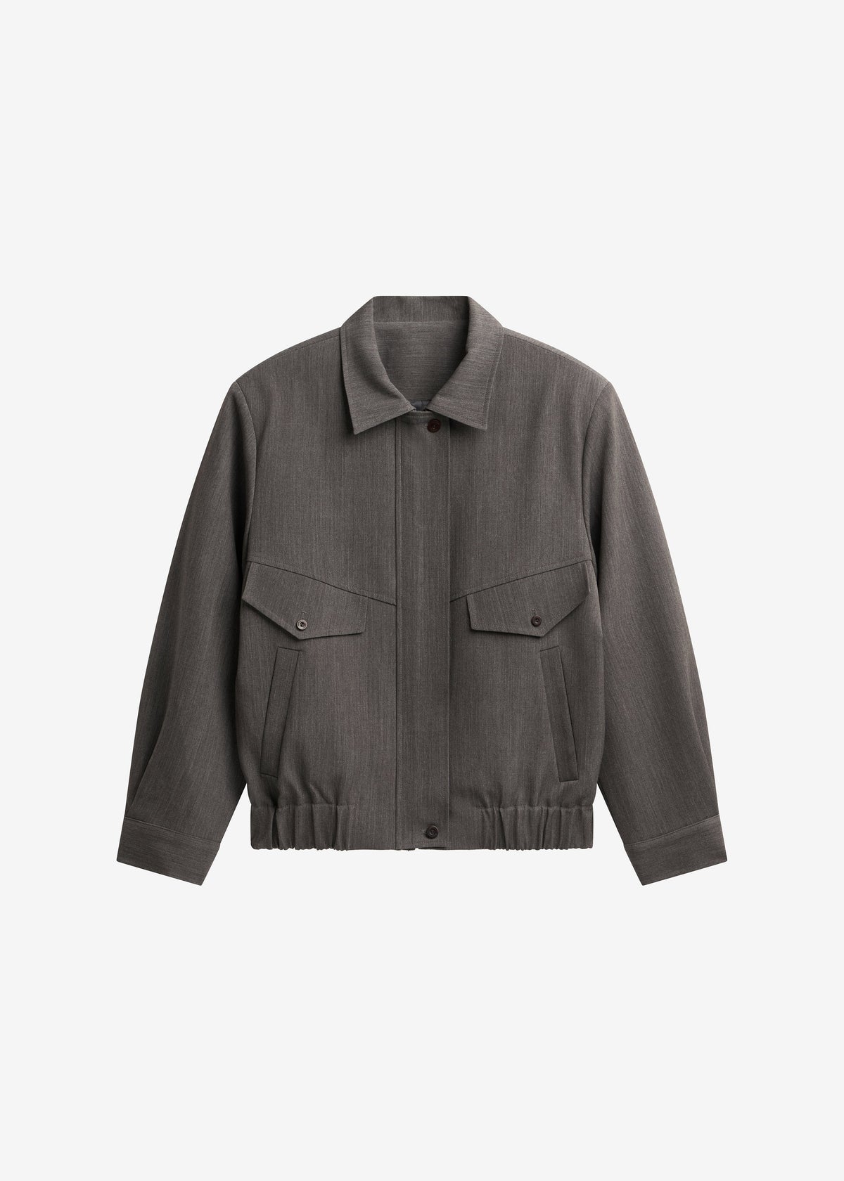 Amilly Padded Jacket - Grey Melange - 8