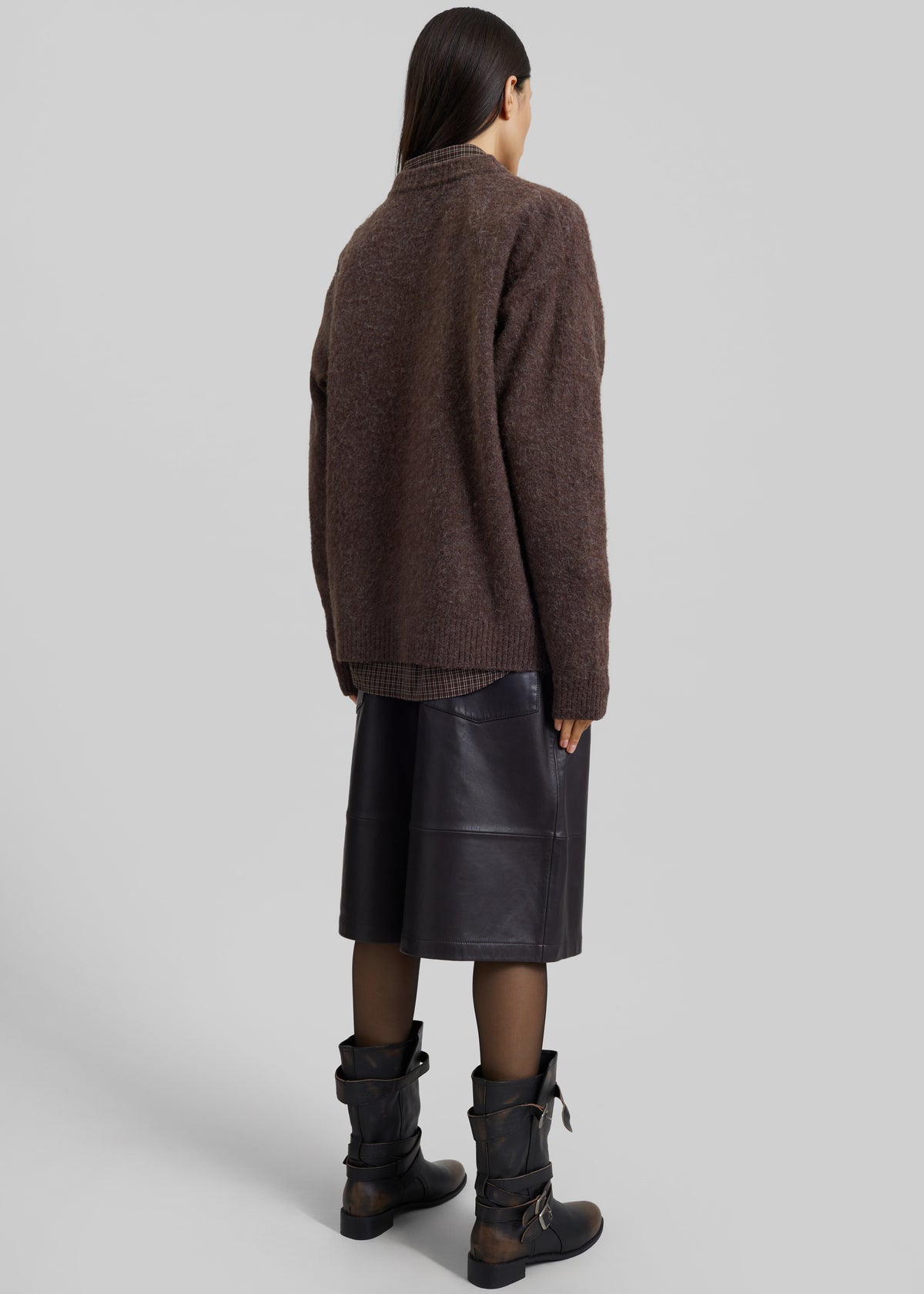 Amish Supplies Oversized Cardigan - Mud - 7