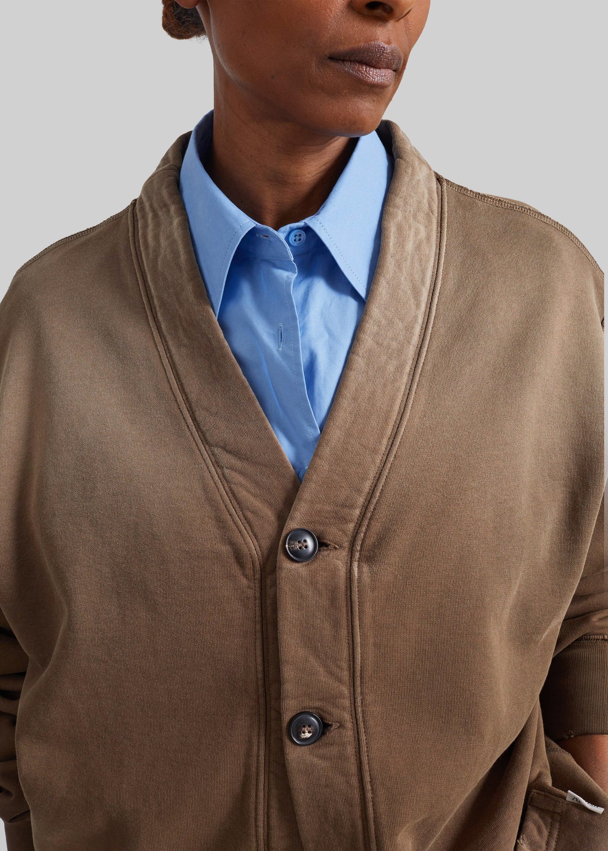 Amish Supplies Cardigan - Mushroom