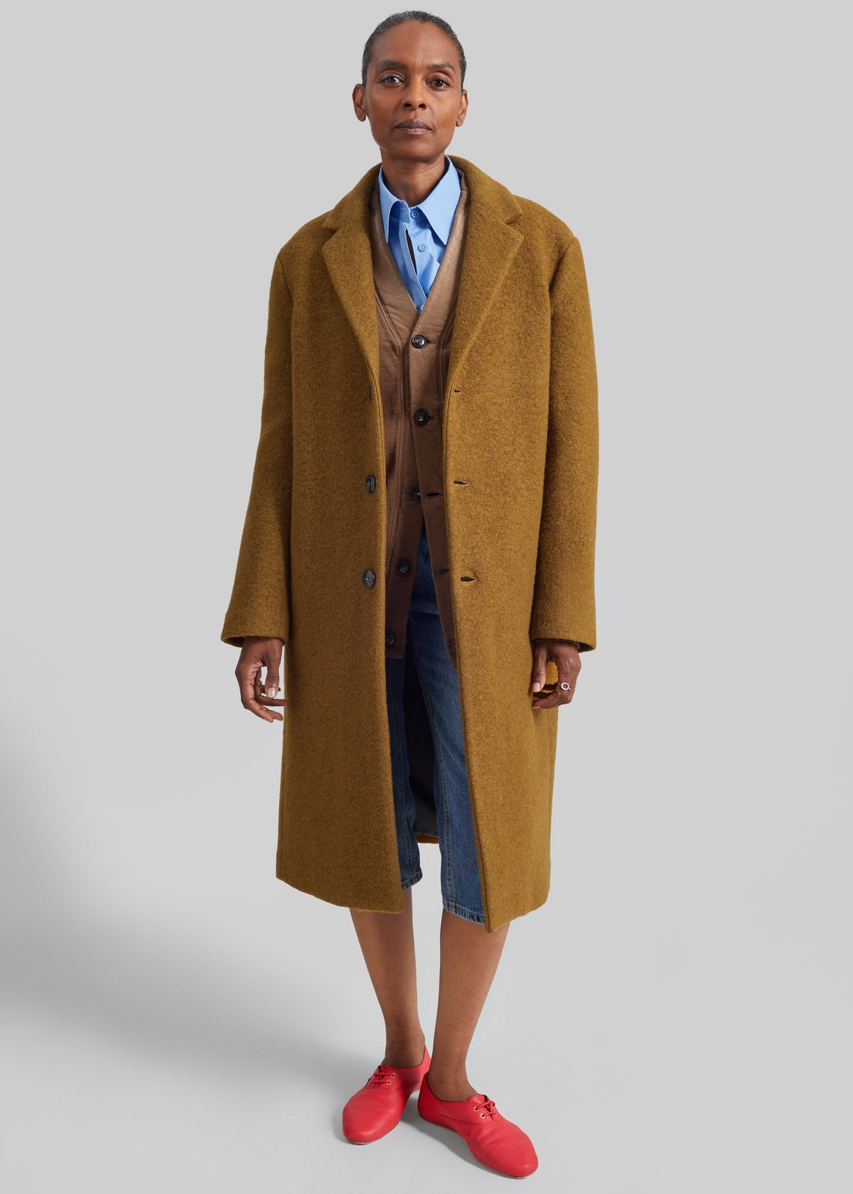 Amish Supplies Single Breasted Coat - Brown