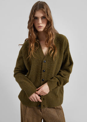 Amish Supplies Oversized Cardigan - Acid Green