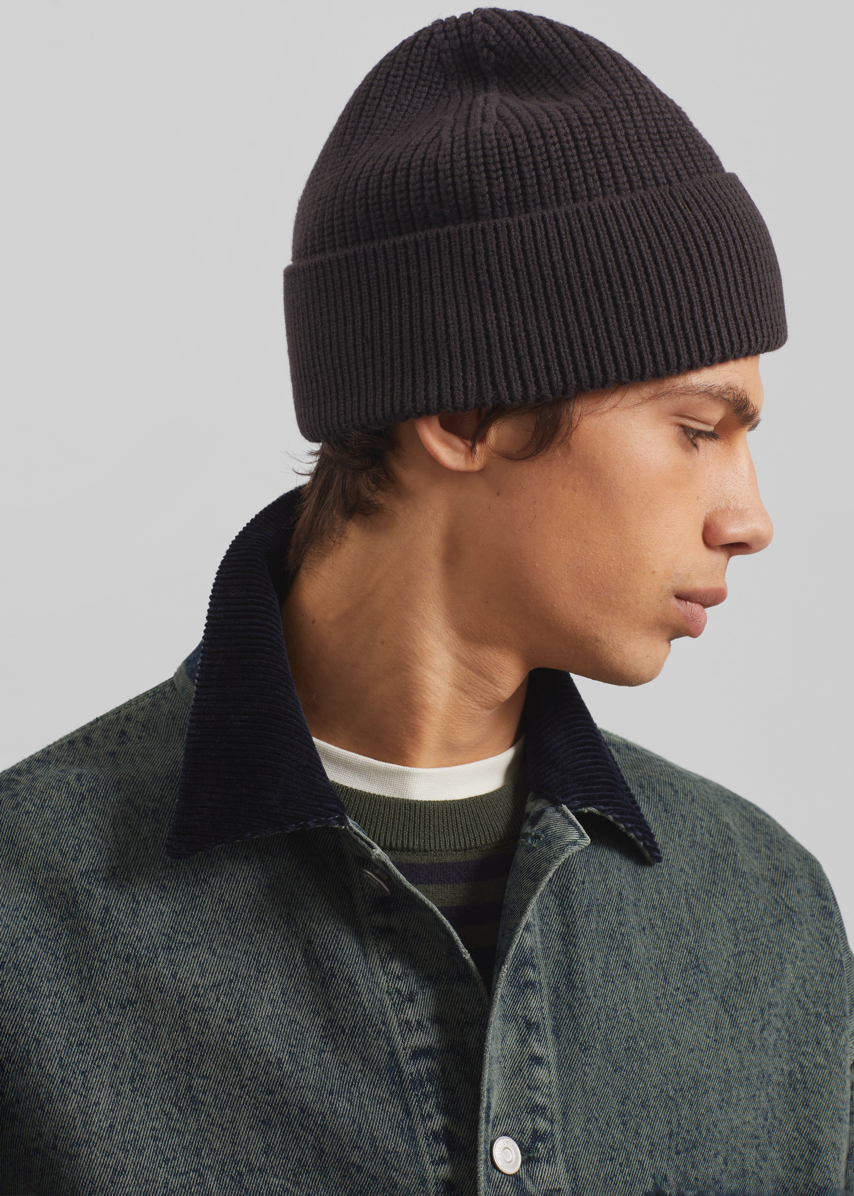 Amo Wool Beanie - Dark Plum - 5