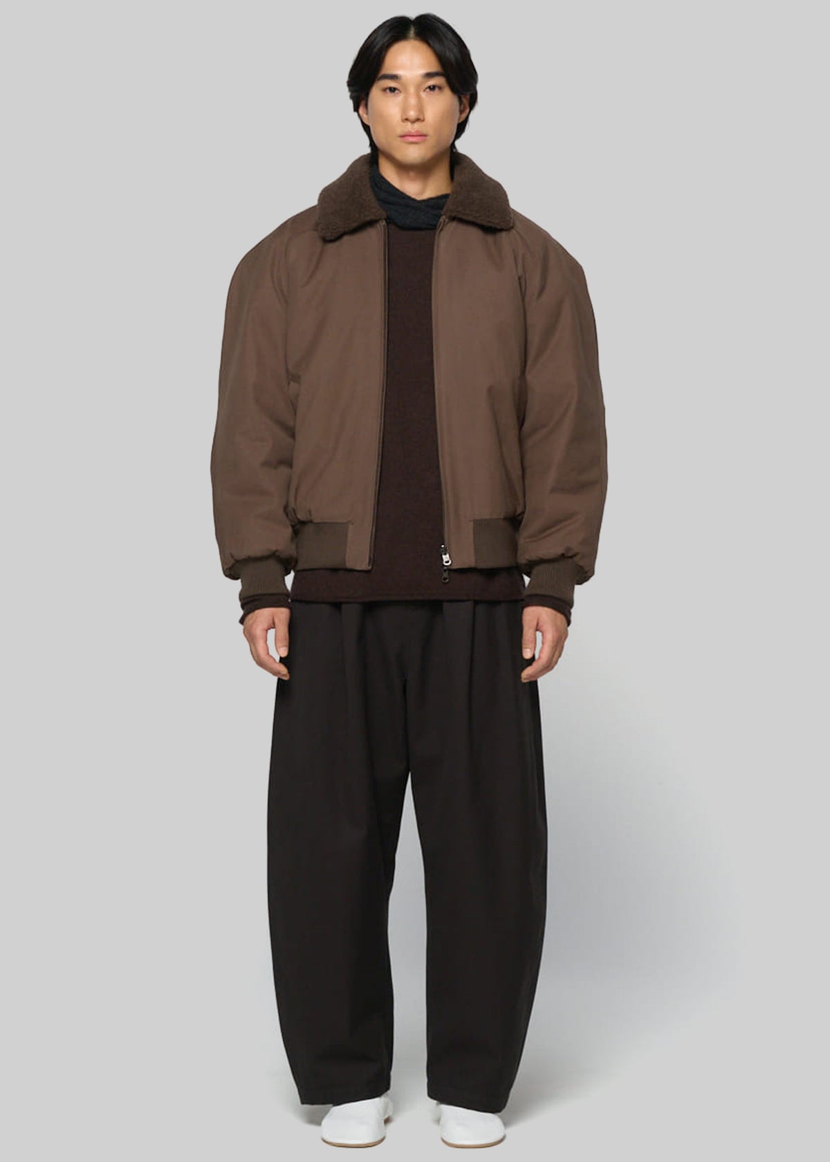 Amomento Cotton Reversible Shearling Jumper - Brown