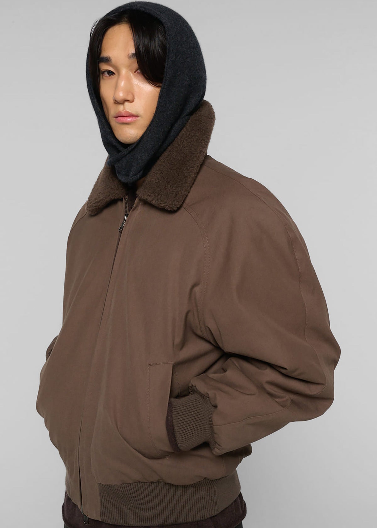 Amomento Cotton Reversible Shearling Jumper - Brown
