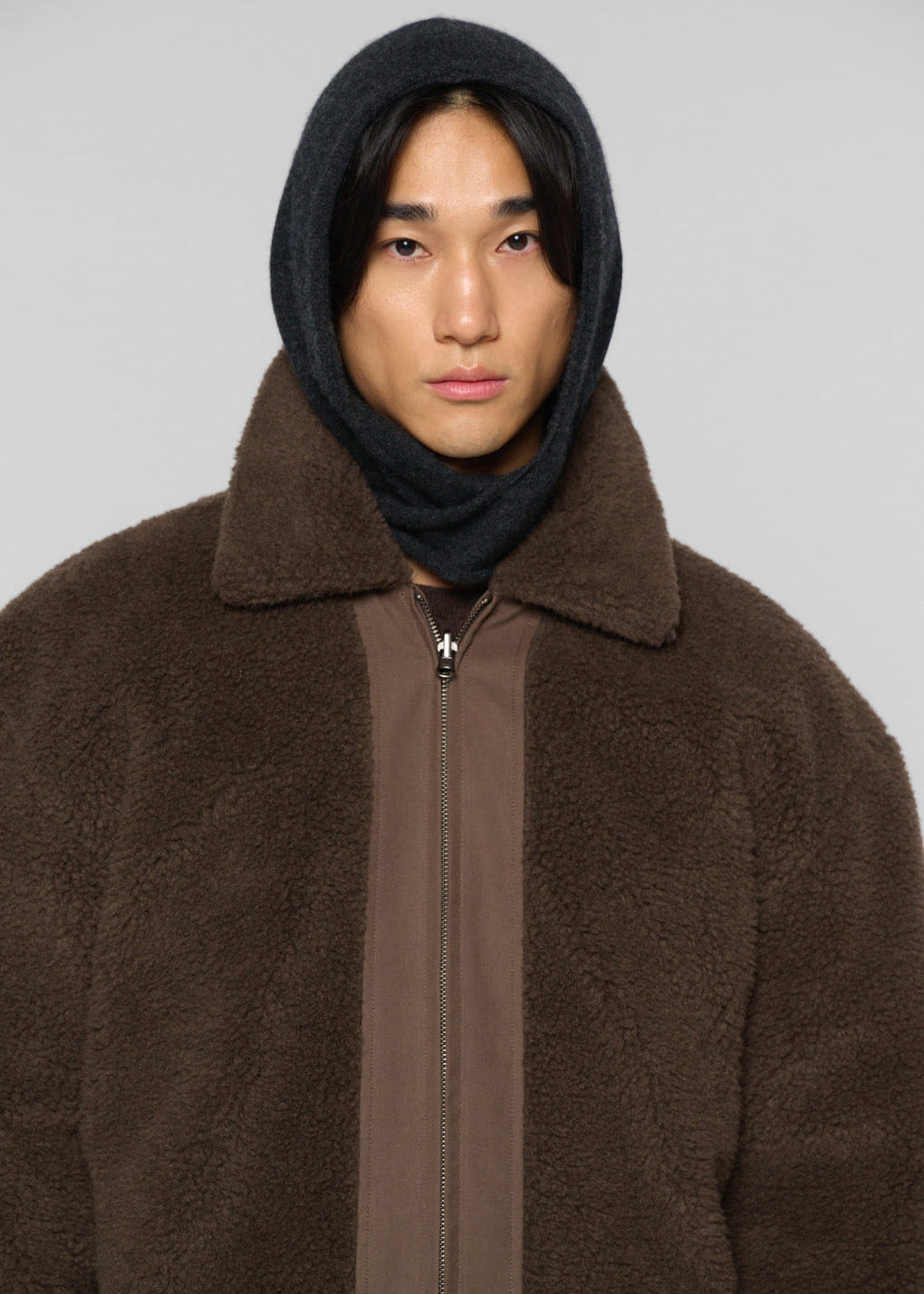 Amomento Cotton Reversible Shearling Jumper - Brown