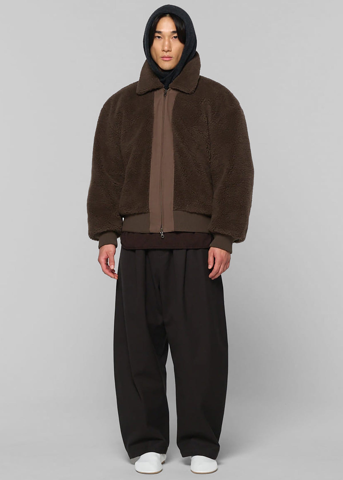 Amomento Cotton Reversible Shearling Jumper - Brown