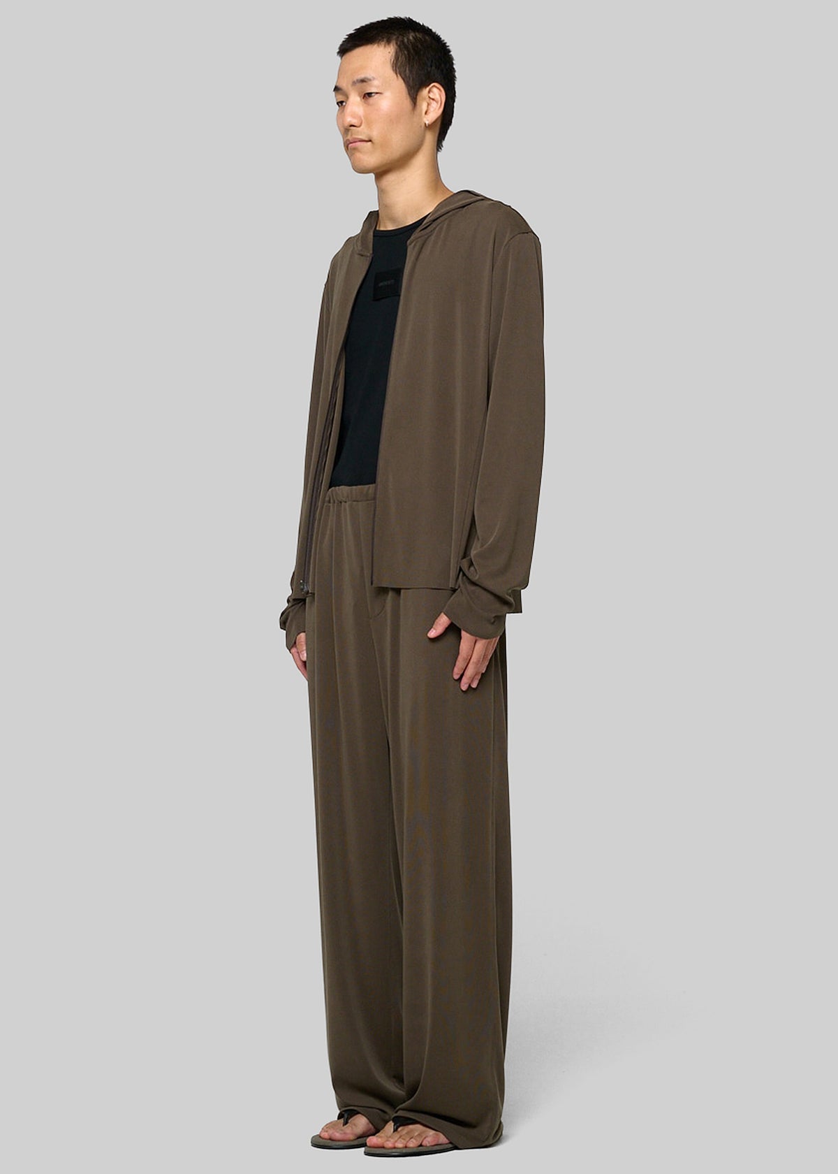 Amomento Easy Banding Pants - Brown - 3