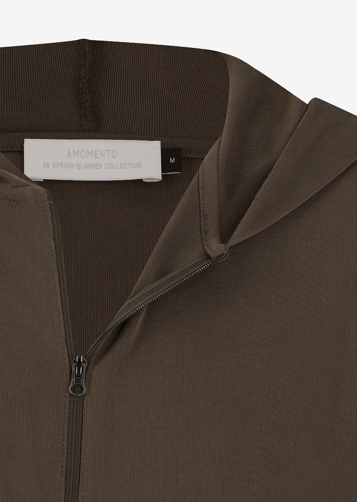 Amomento Jersey Hooded Jumper - Brown - 5