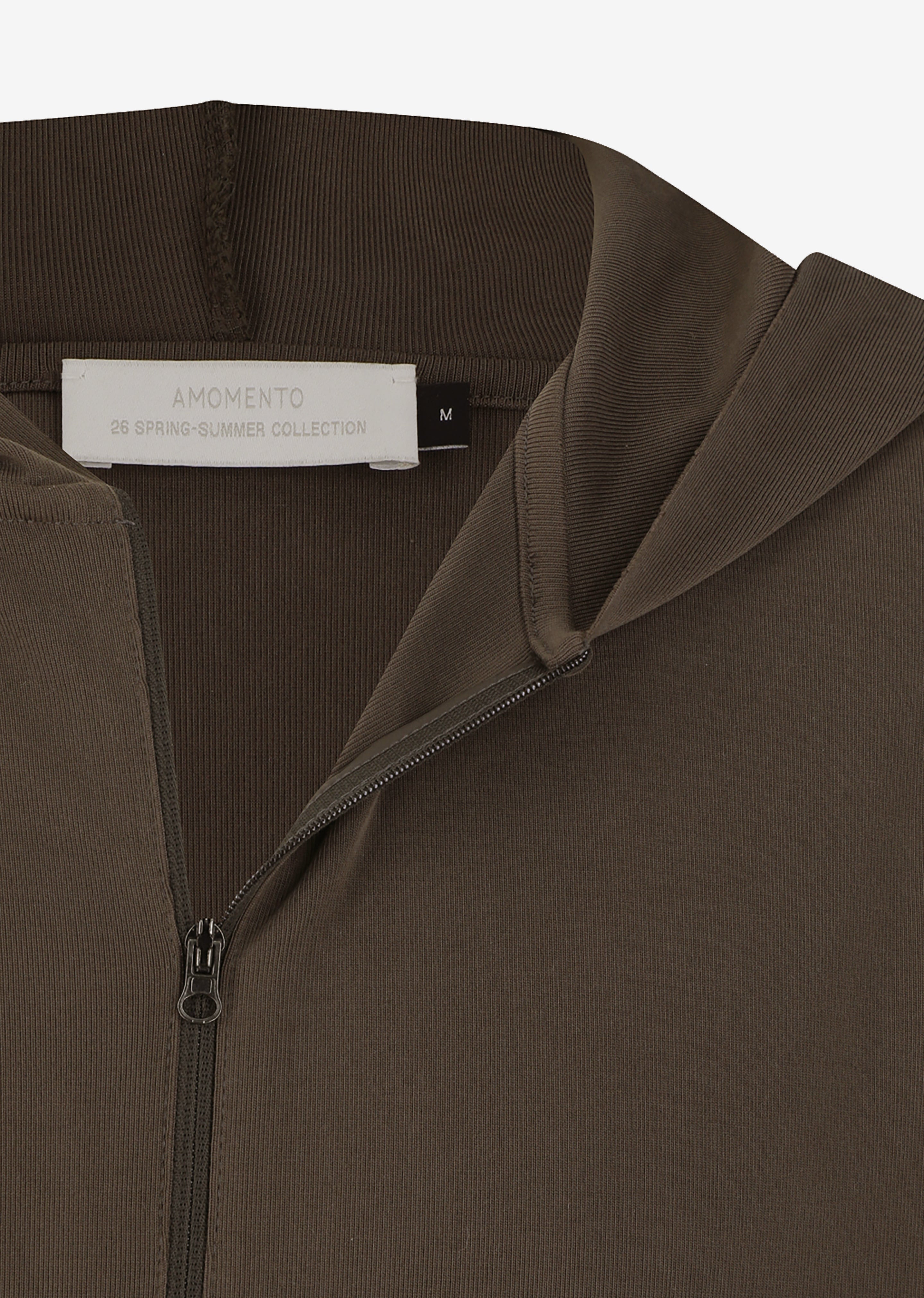 Amomento Jersey Hooded Jumper - Brown - 5