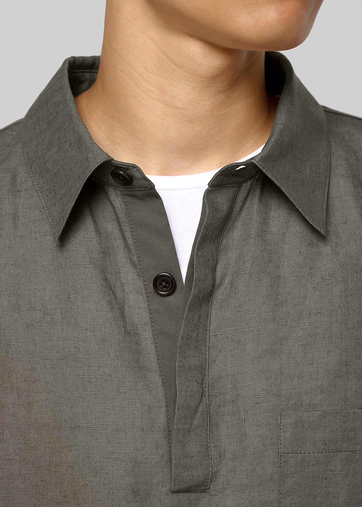 Amomento Linen Pullover - Khaki - 2