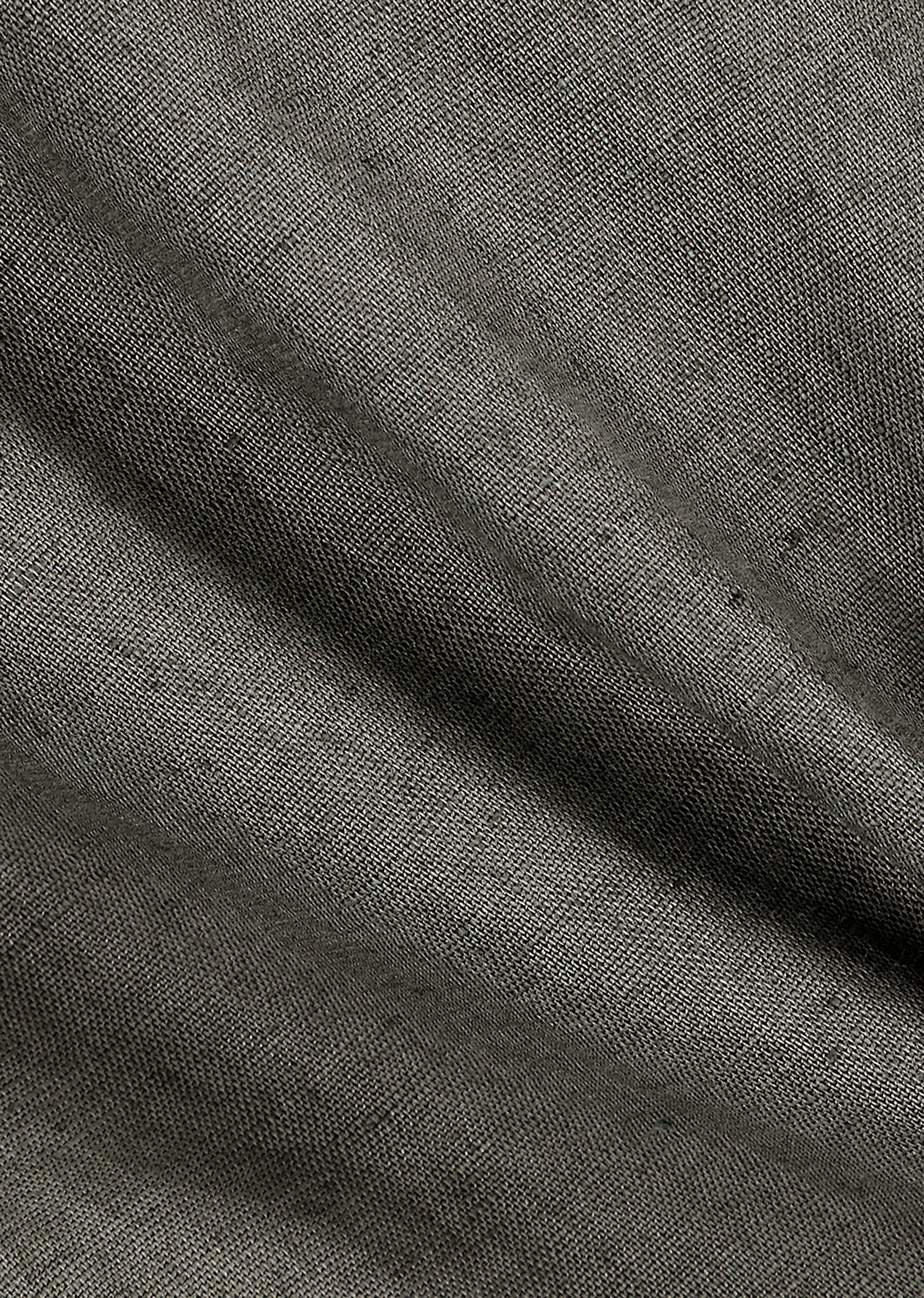 Amomento Linen Two Tuck Wide Pants - Khaki - 7