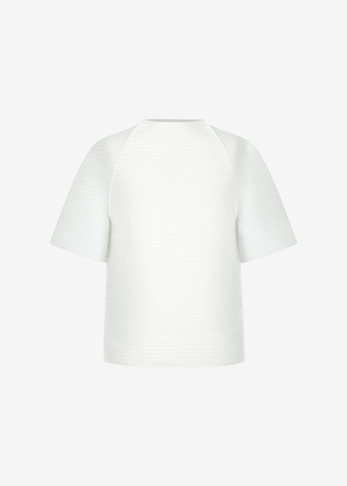 Amomento Men's Pleats Raglan Top - White - 7