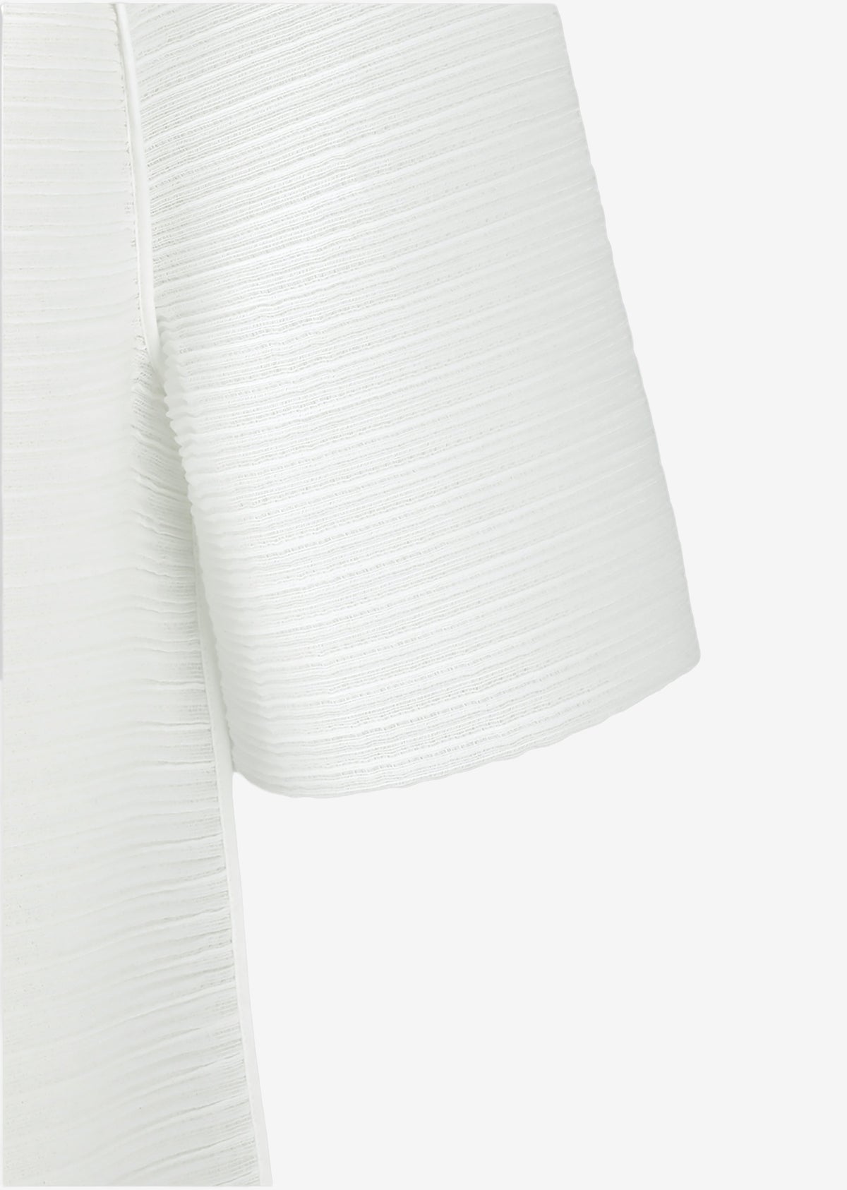 Amomento Men's Pleats Raglan Top - White - 5