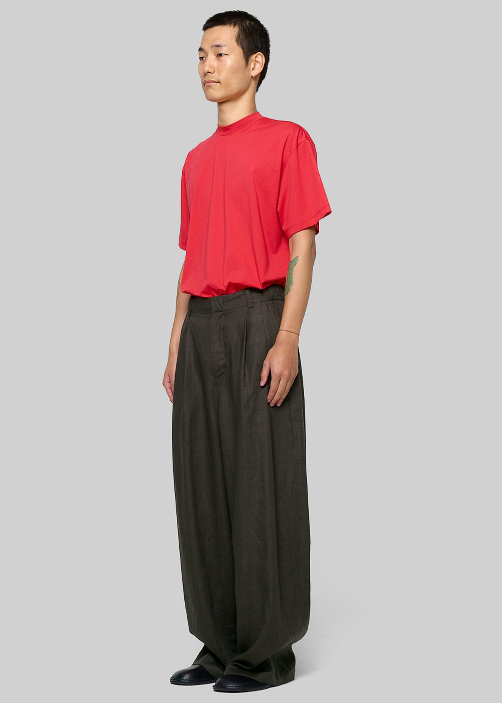 Amomento Mock Neck T-Shirt - Red - 1