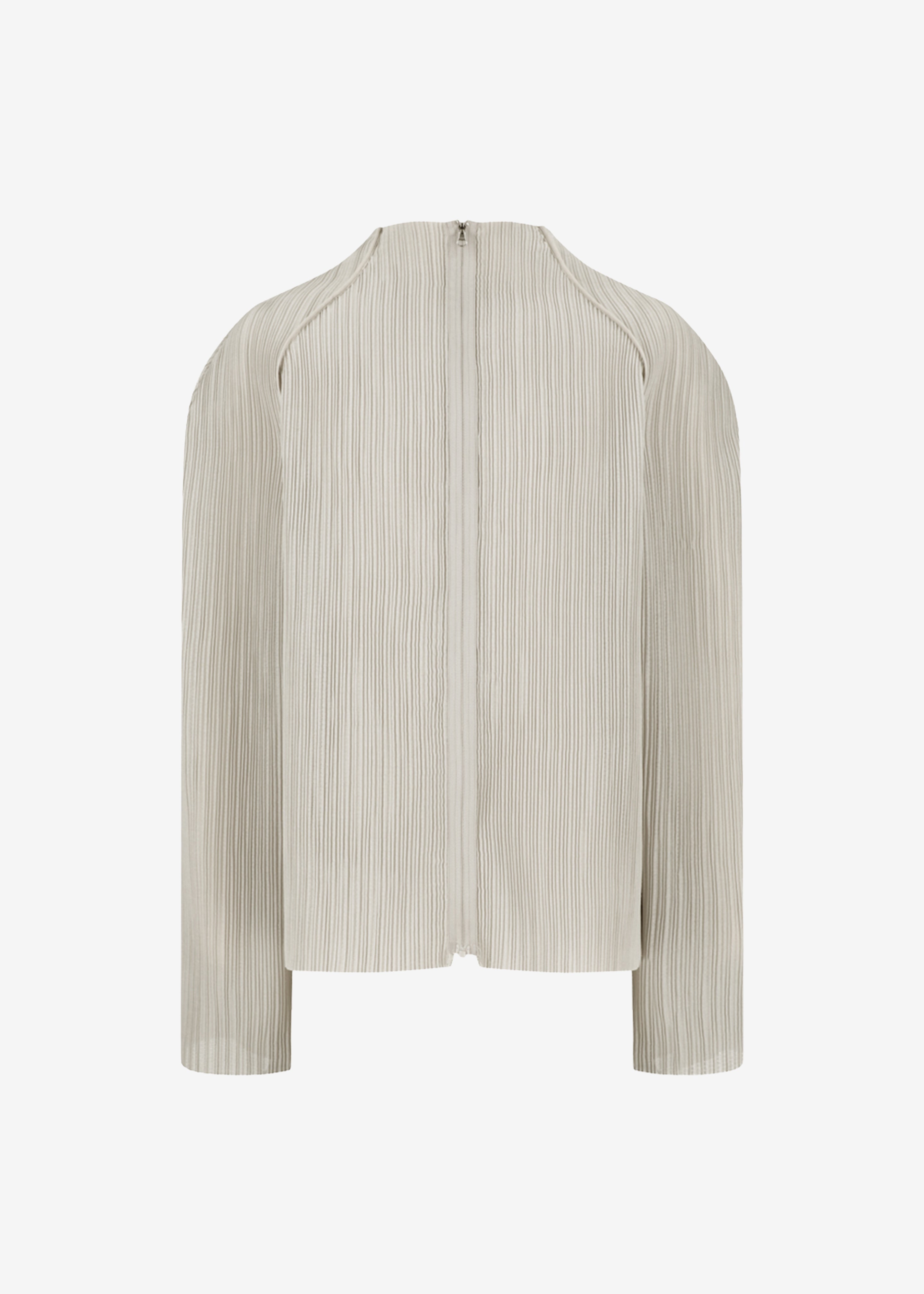 Amomento Pleats Zip Up Jumper - Beige – The Frankie Shop Europe