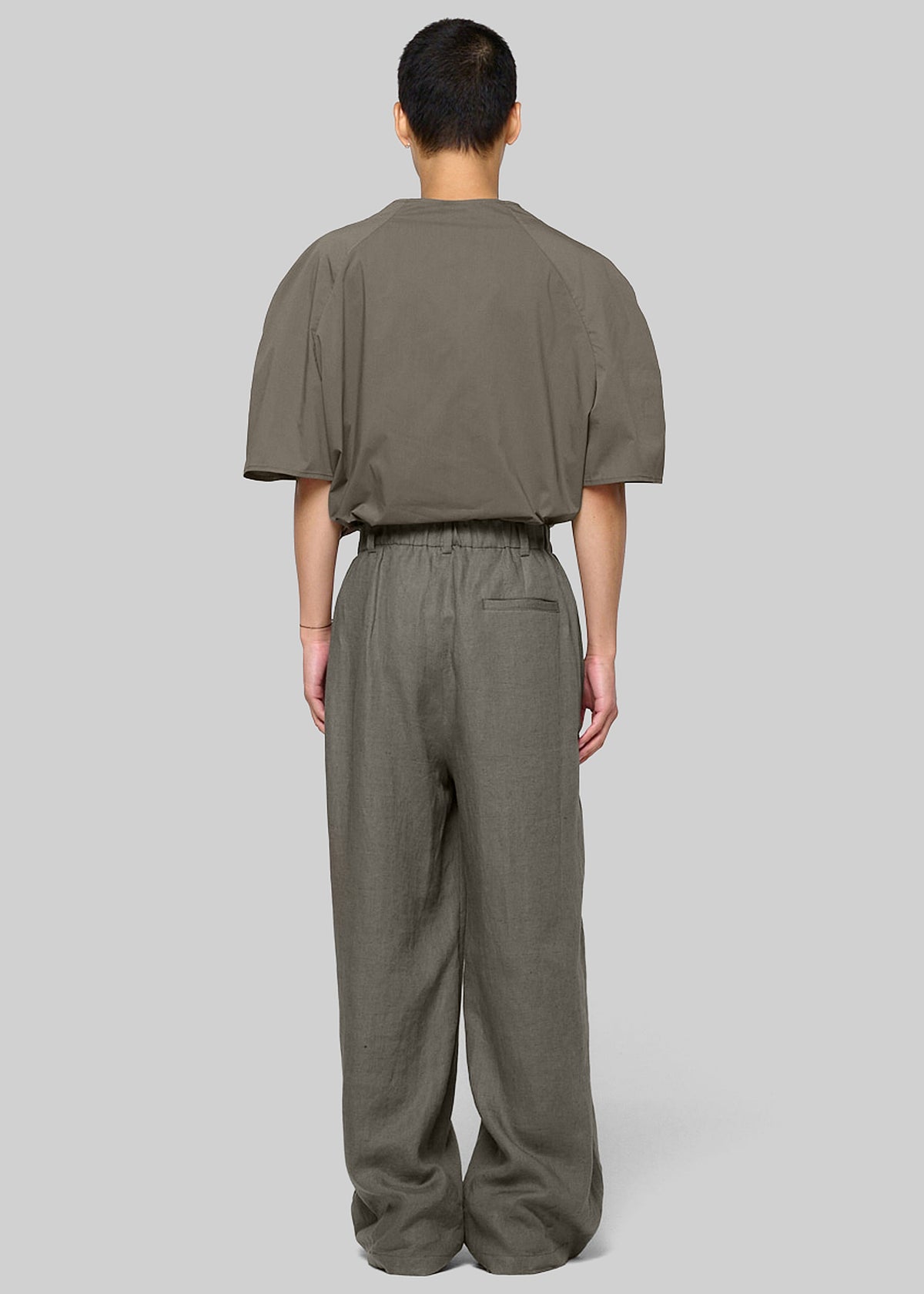 Amomento Raglan Cowl Neck Top - Khaki - 4