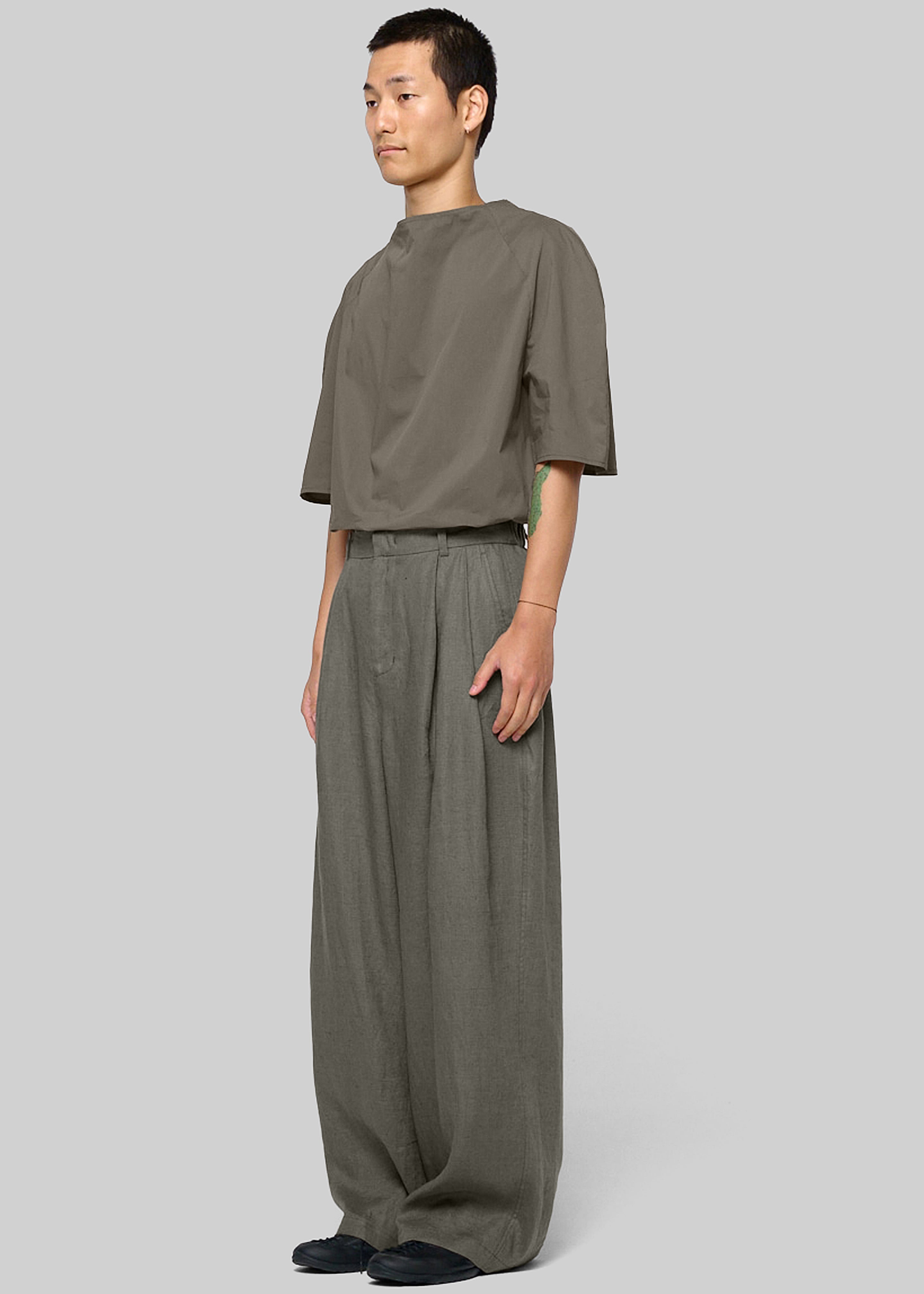 Amomento Raglan Cowl Neck Top - Khaki - 2