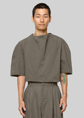 Amomento Raglan Cowl Neck Top - Khaki