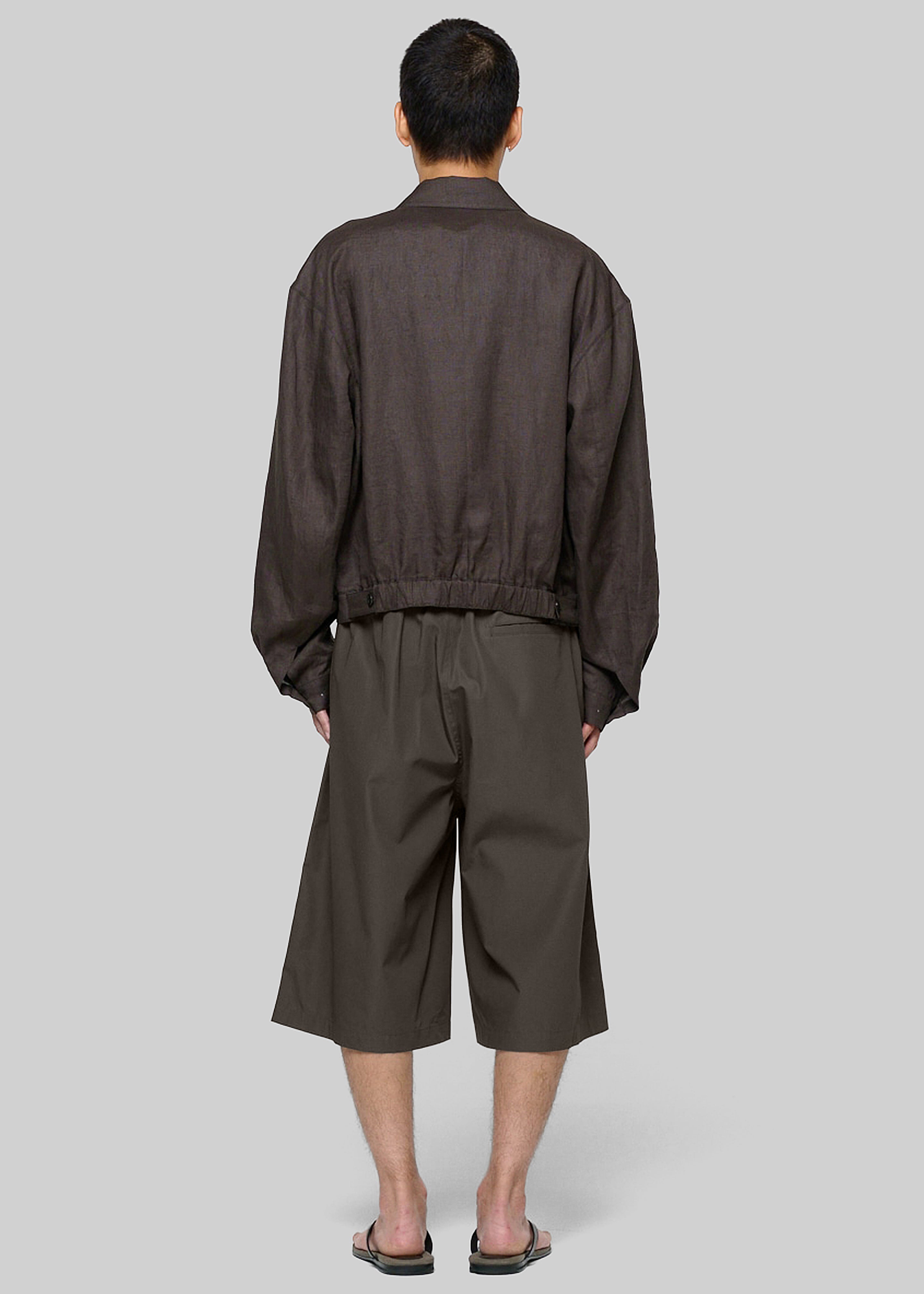 Amomento Two Tuck Wide Shorts - Brown - 8