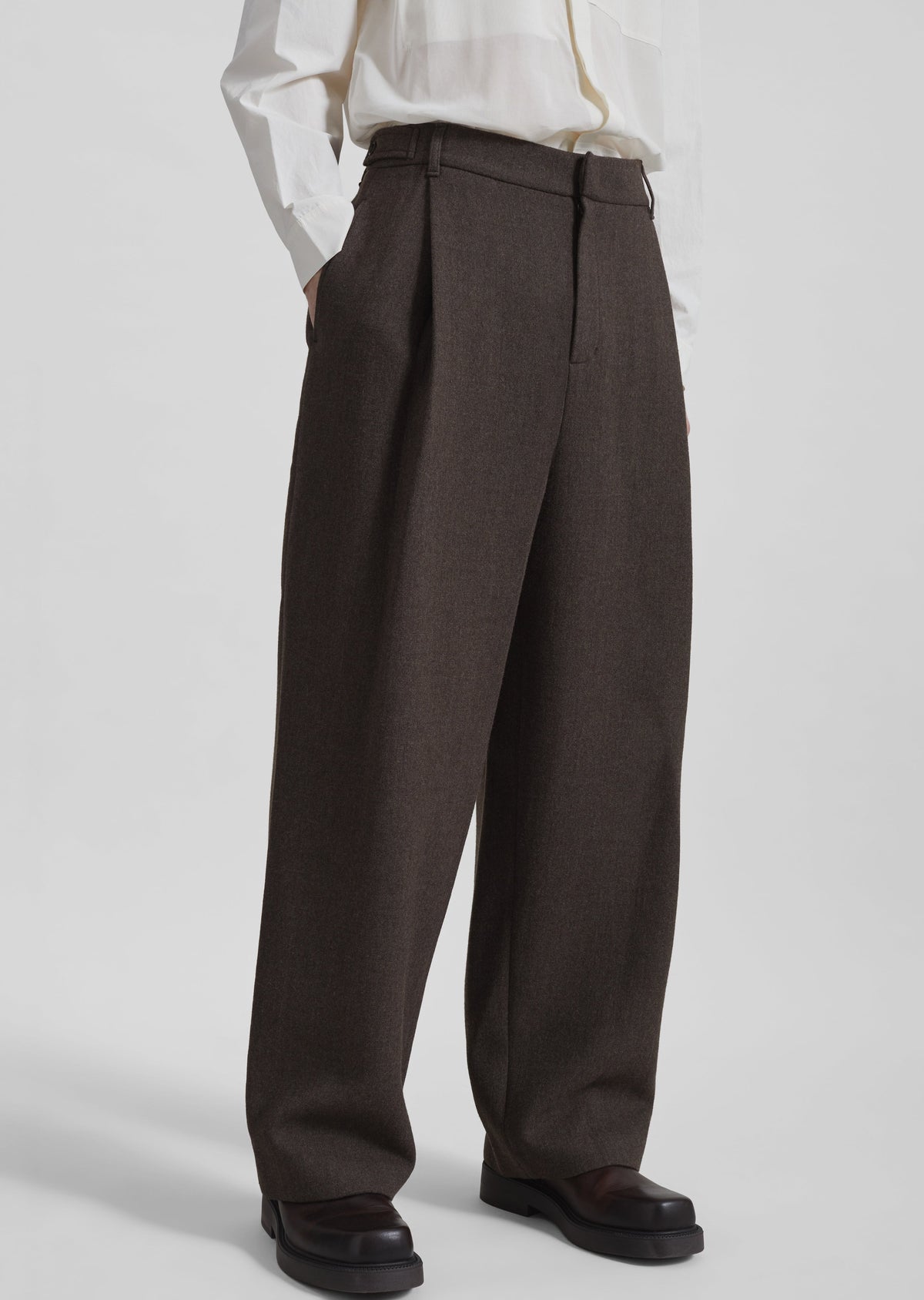 Amomento Wool Martin Pants - Brown - 1