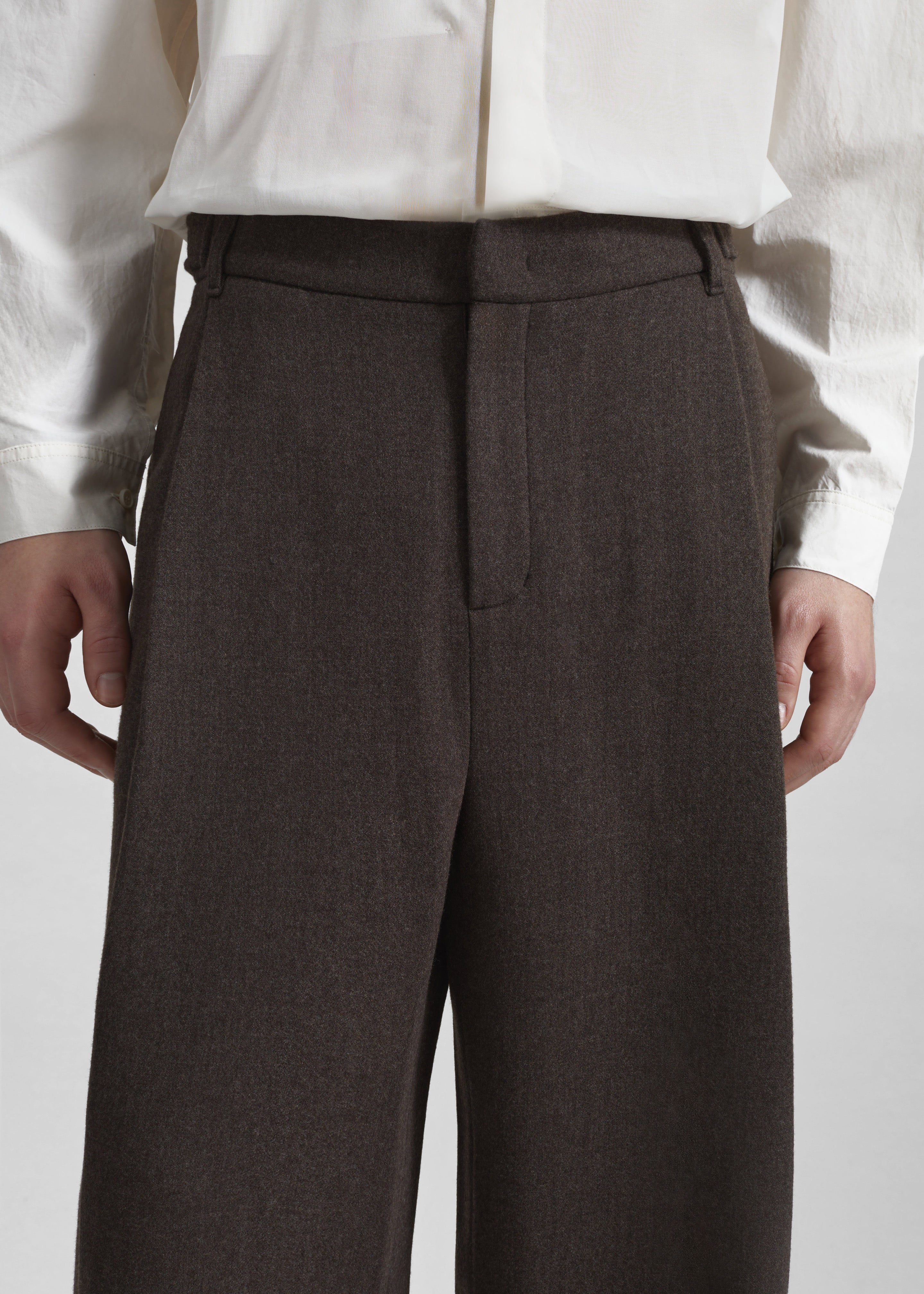Amomento Wool Martin Pants - Brown - 3